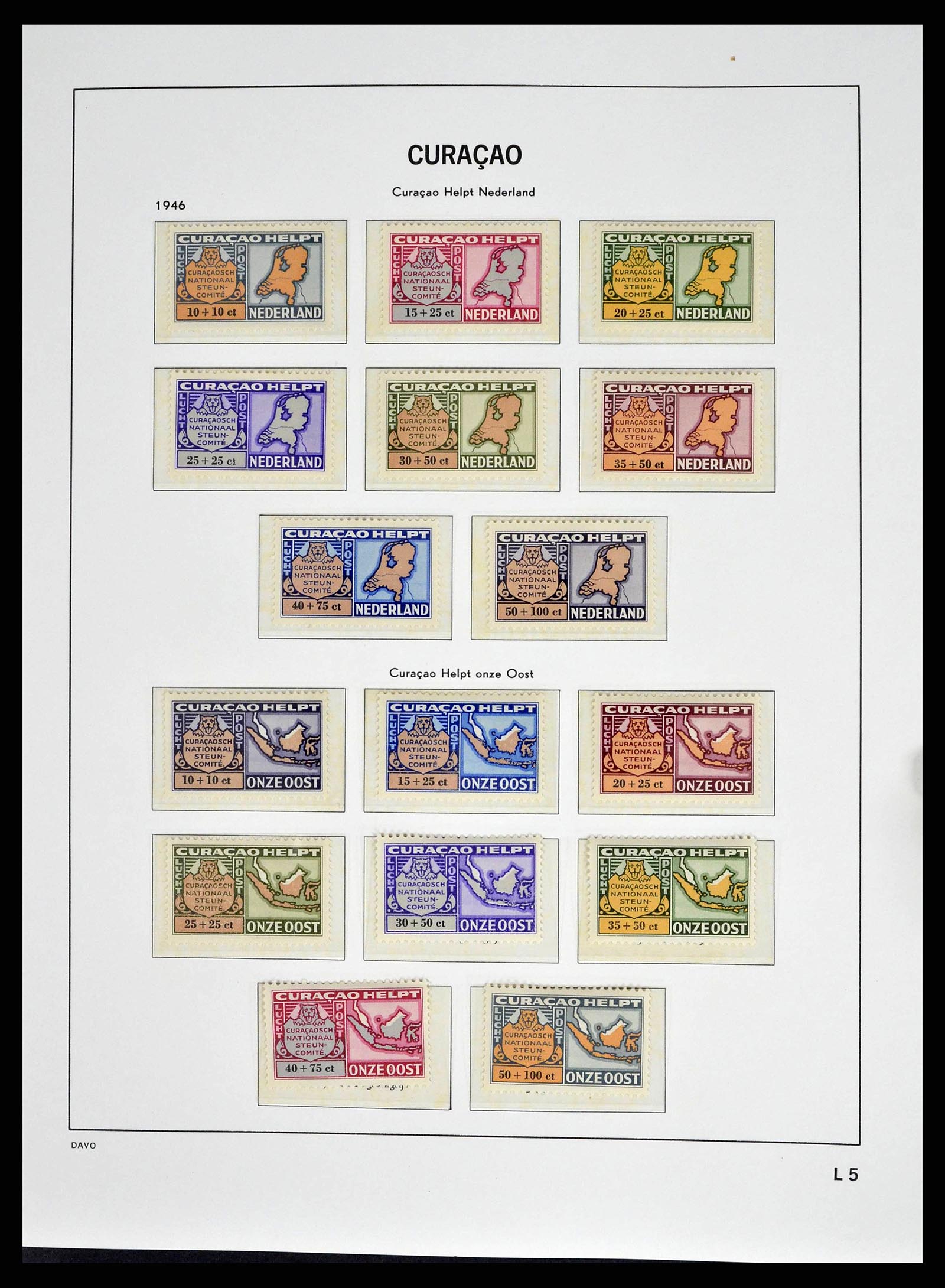 38940 0035 - Stamp collection 38940 Curaçao/Antilles 1873-1969.
