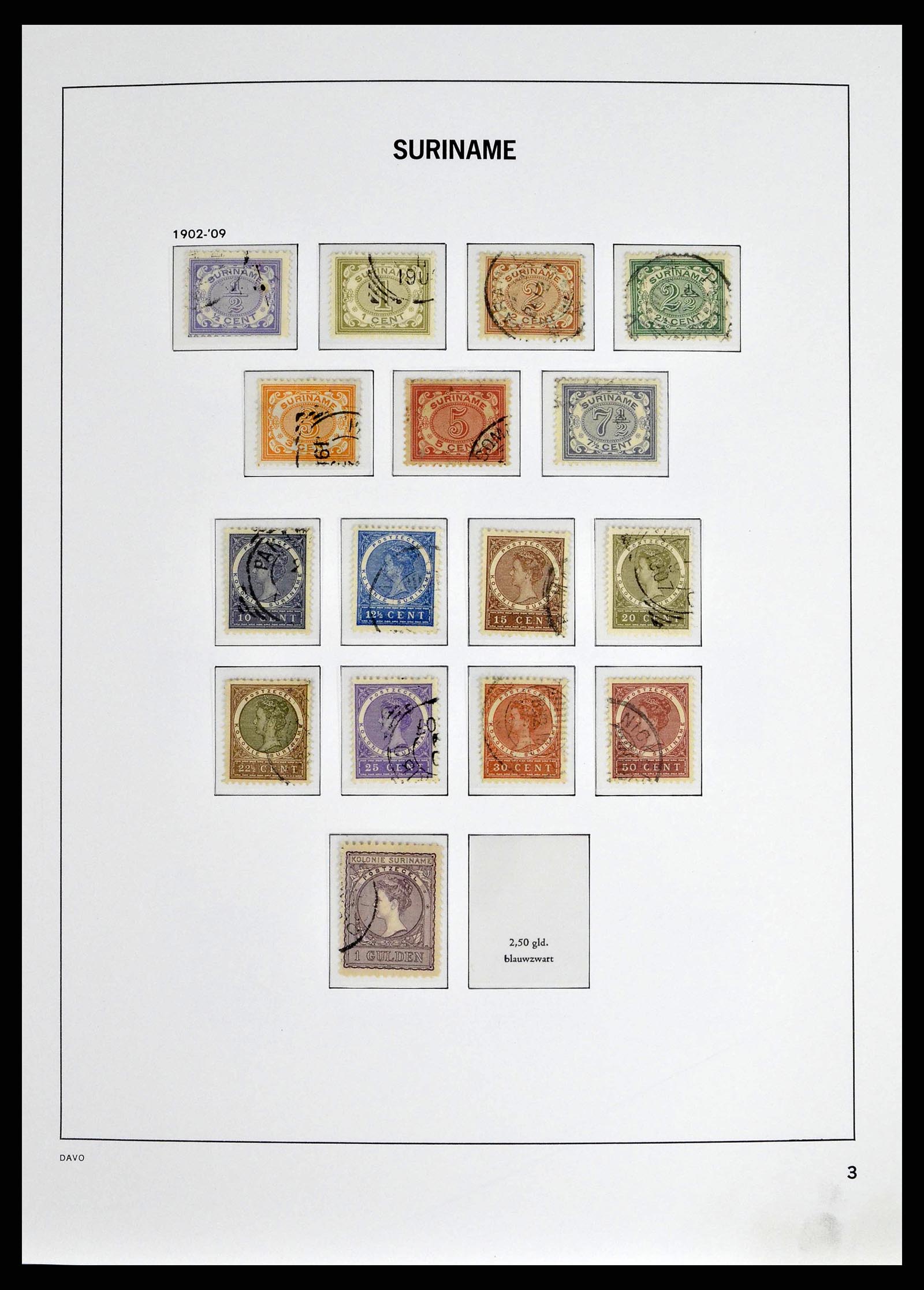 38942 0003 - Postzegelverzameling 38942 Suriname 1873-1975.