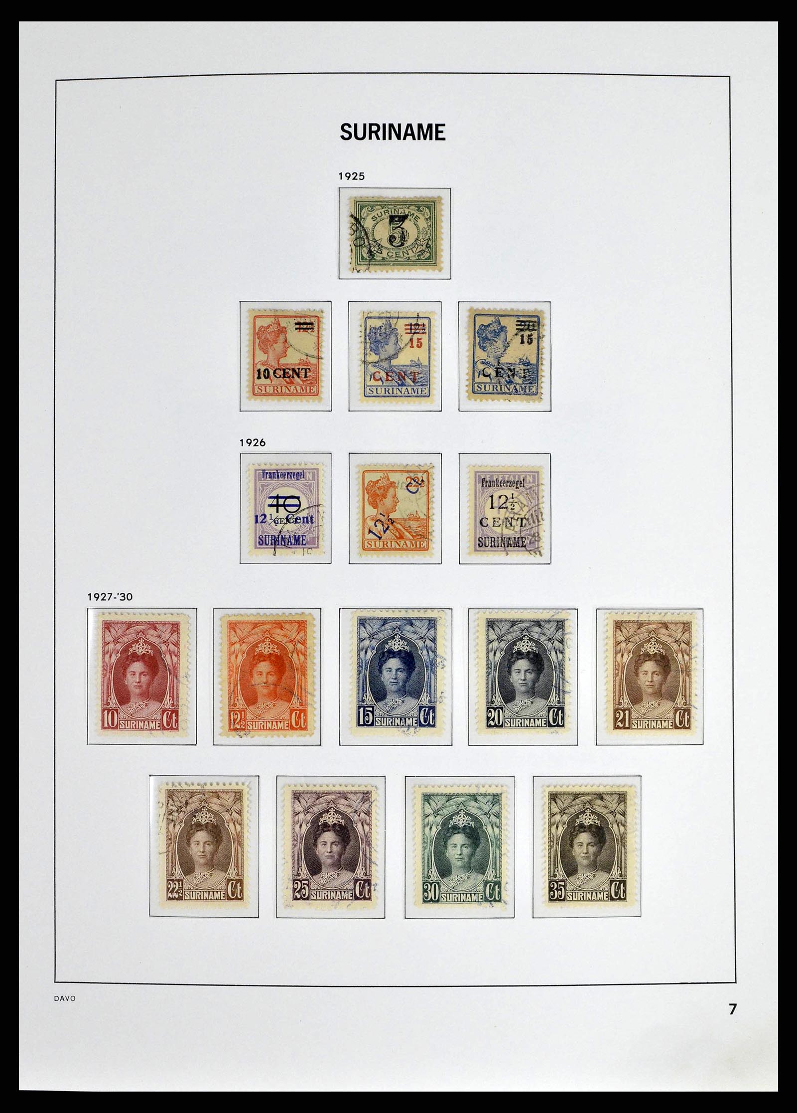 38942 0007 - Postzegelverzameling 38942 Suriname 1873-1975.