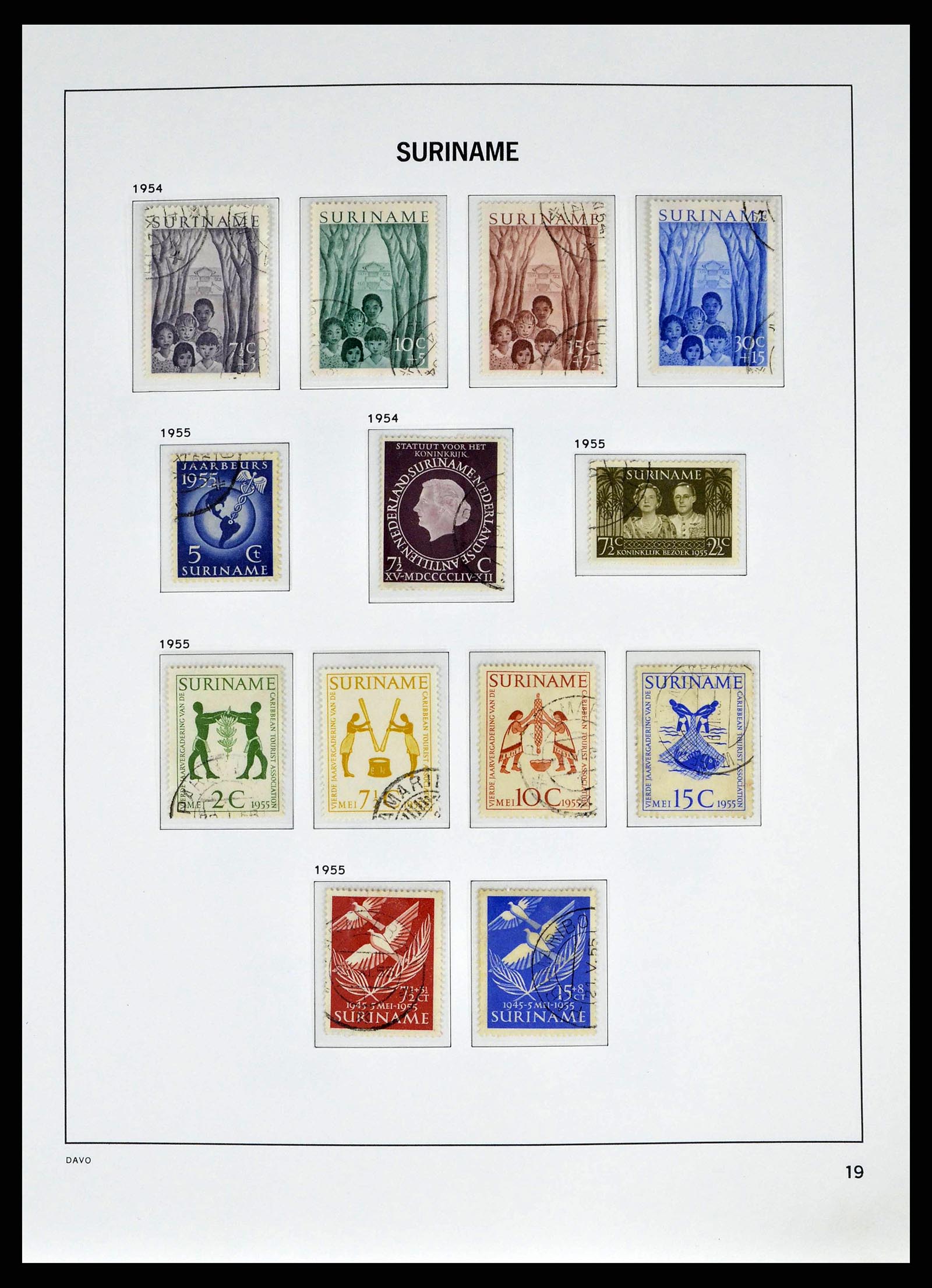 38942 0018 - Postzegelverzameling 38942 Suriname 1873-1975.