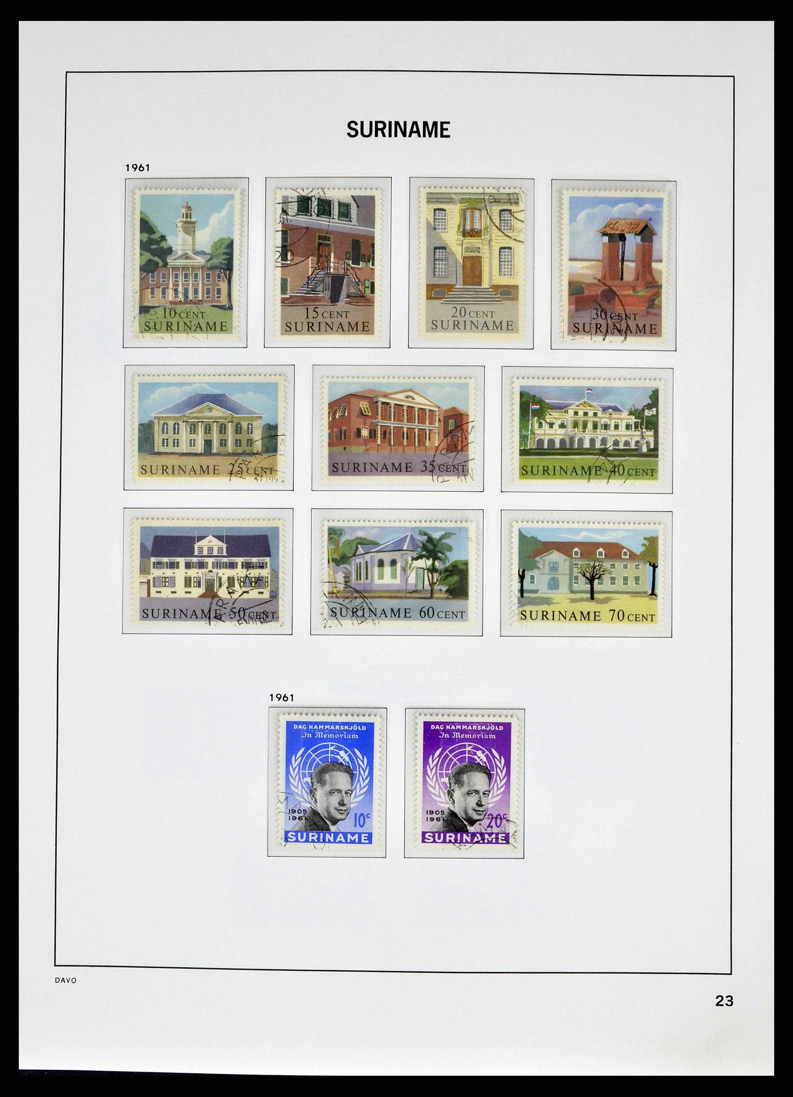 38942 0022 - Stamp collection 38942 Suriname 1873-1975.