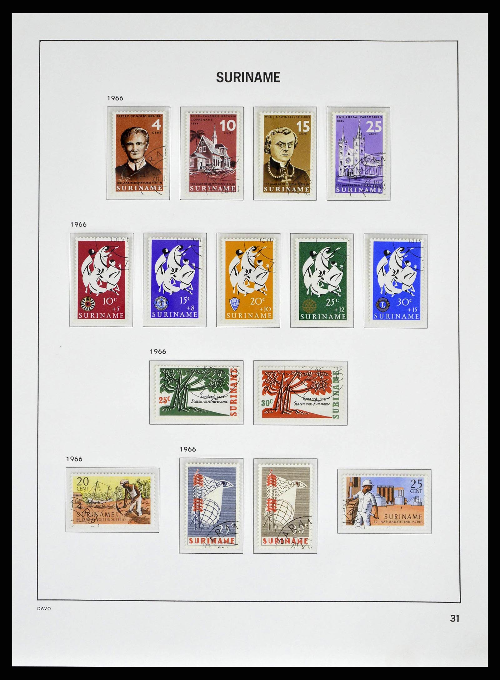 38942 0031 - Stamp collection 38942 Suriname 1873-1975.