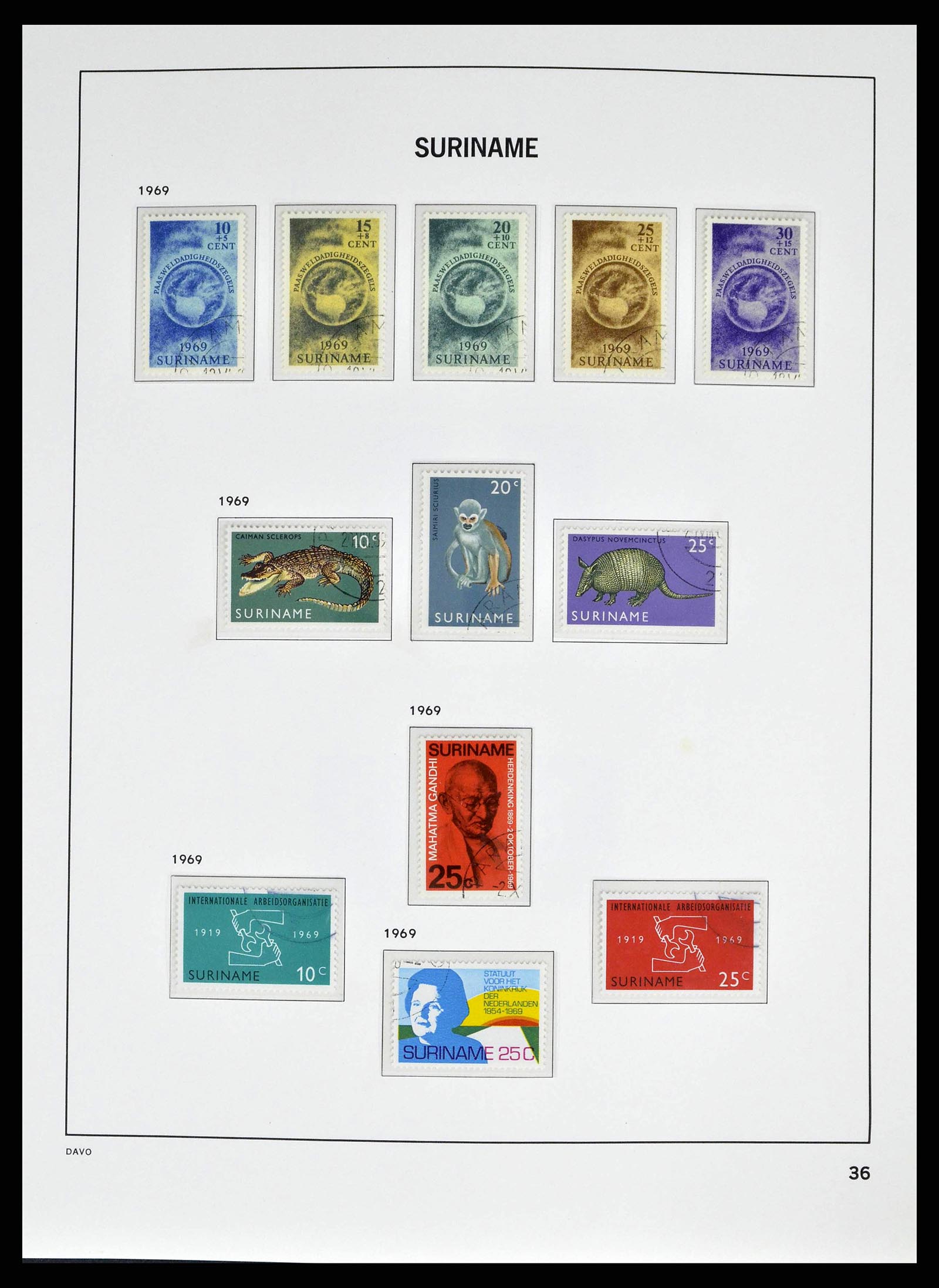 38942 0036 - Stamp collection 38942 Suriname 1873-1975.