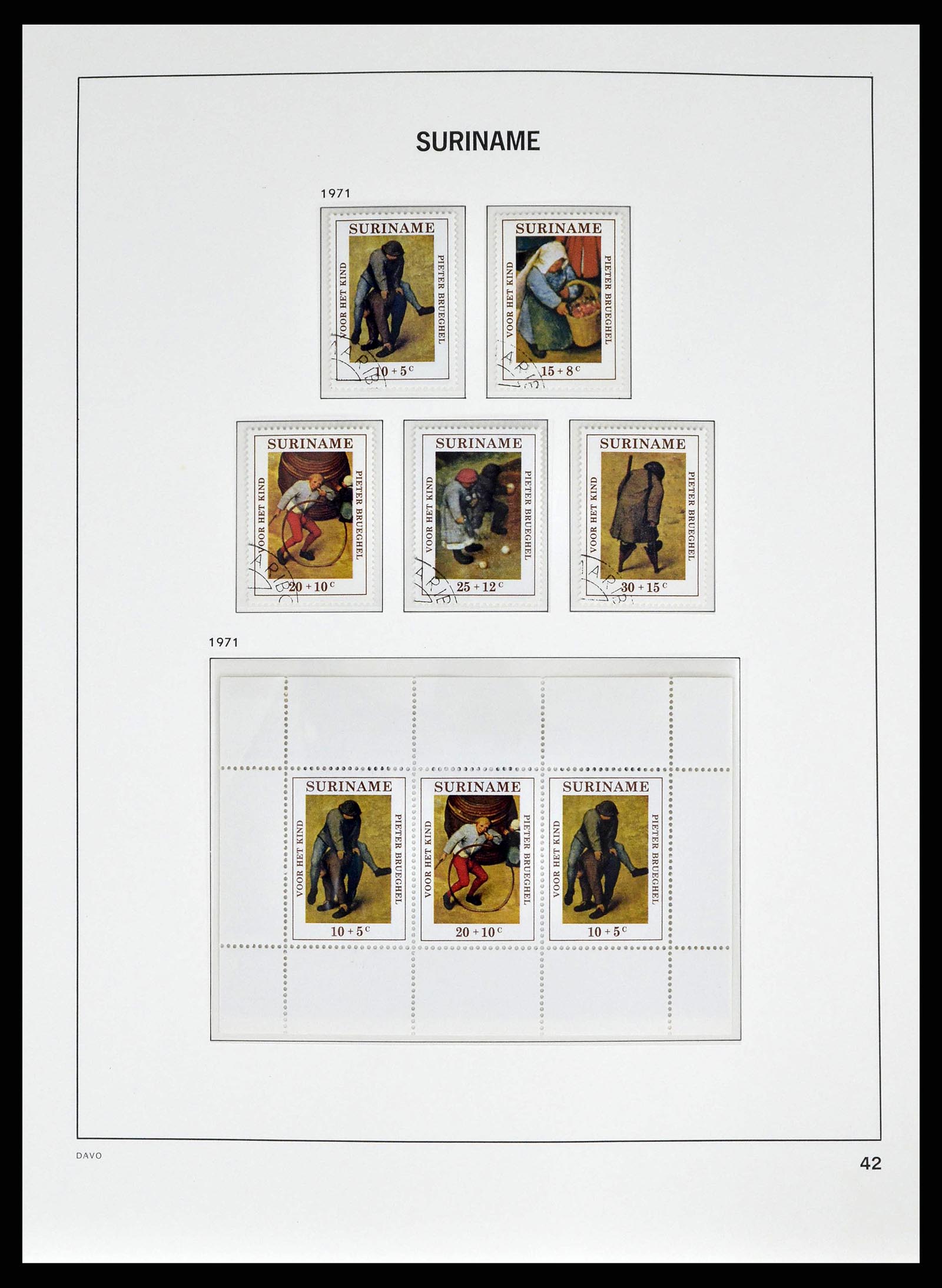38942 0042 - Postzegelverzameling 38942 Suriname 1873-1975.