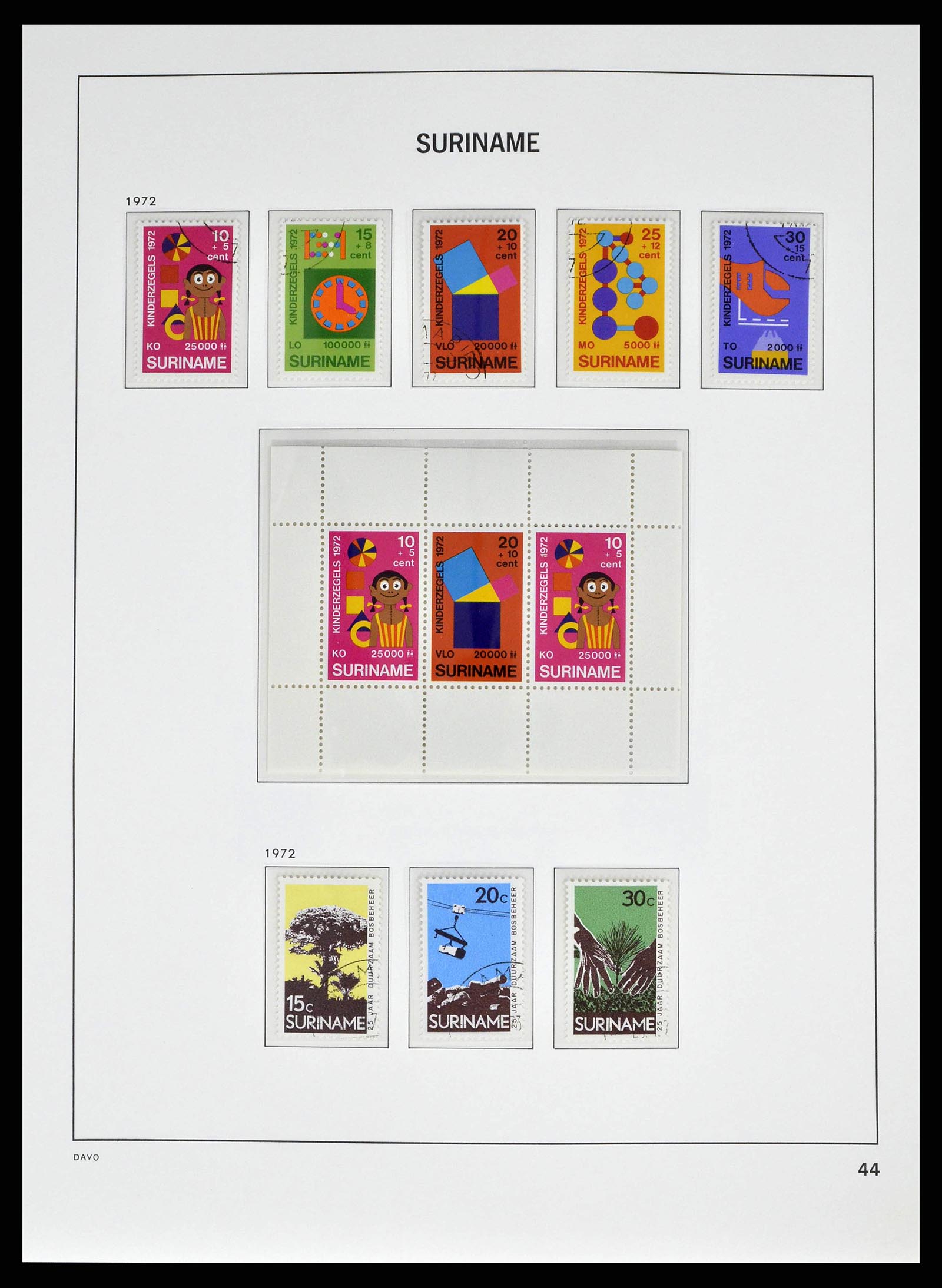38942 0044 - Postzegelverzameling 38942 Suriname 1873-1975.