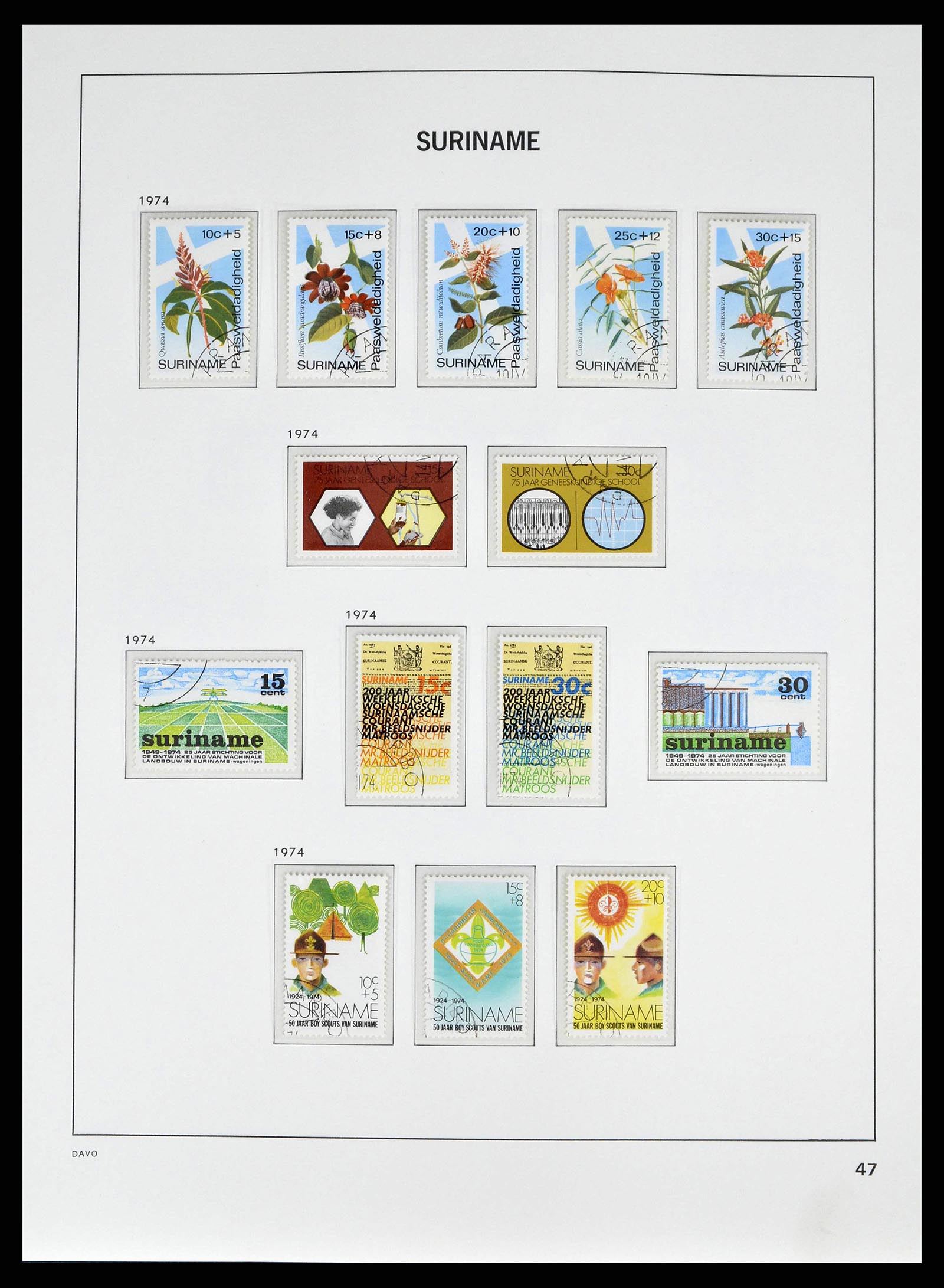 38942 0047 - Postzegelverzameling 38942 Suriname 1873-1975.