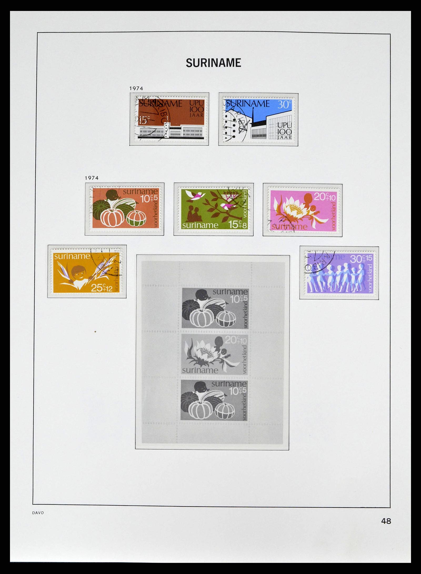 38942 0048 - Postzegelverzameling 38942 Suriname 1873-1975.