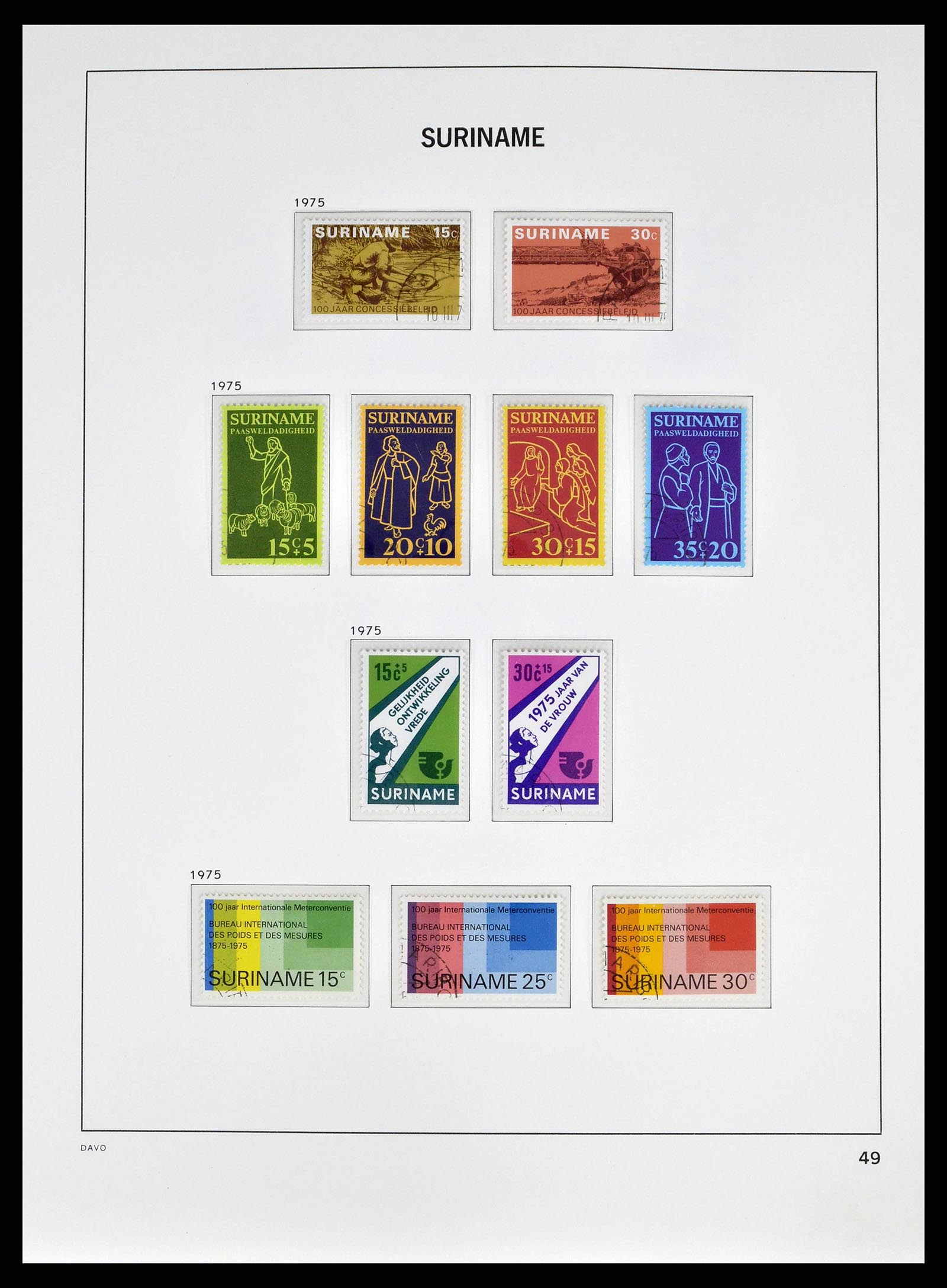 38942 0049 - Postzegelverzameling 38942 Suriname 1873-1975.