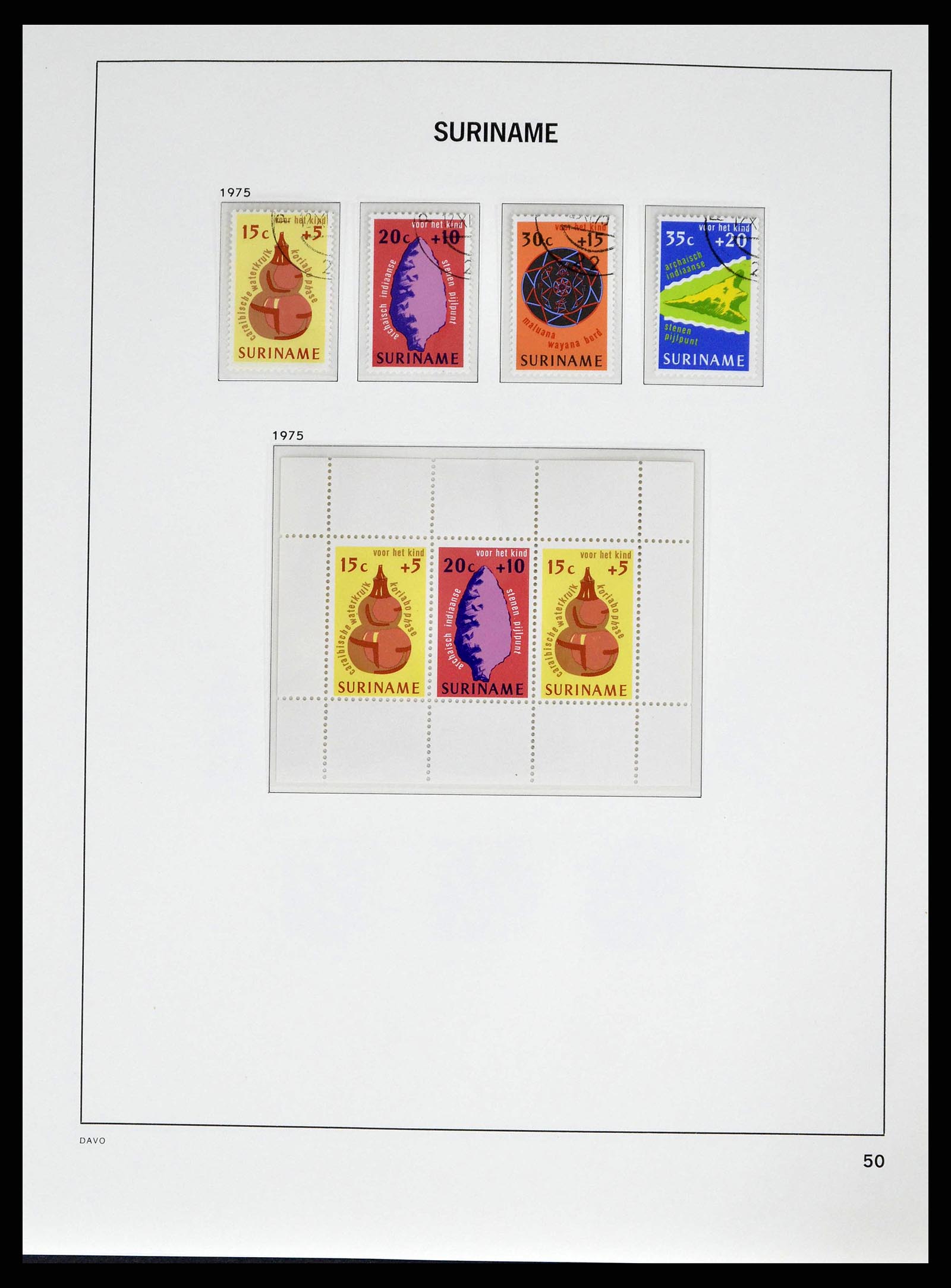 38942 0050 - Postzegelverzameling 38942 Suriname 1873-1975.