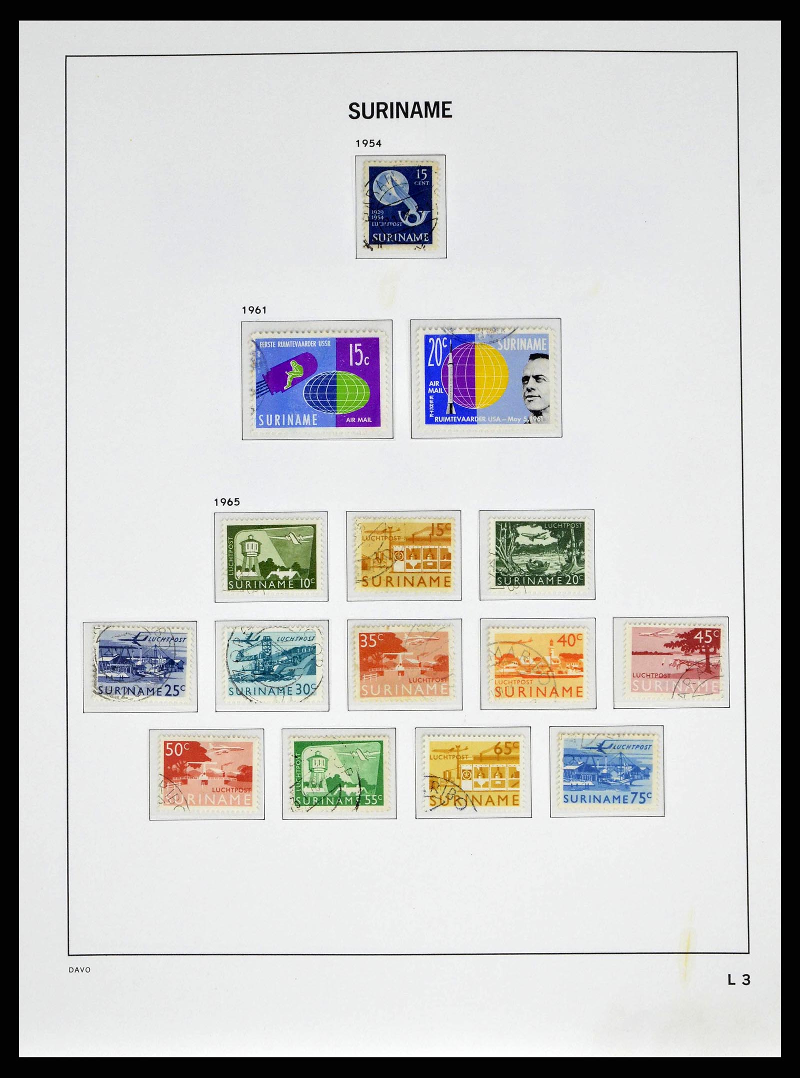 38942 0053 - Postzegelverzameling 38942 Suriname 1873-1975.
