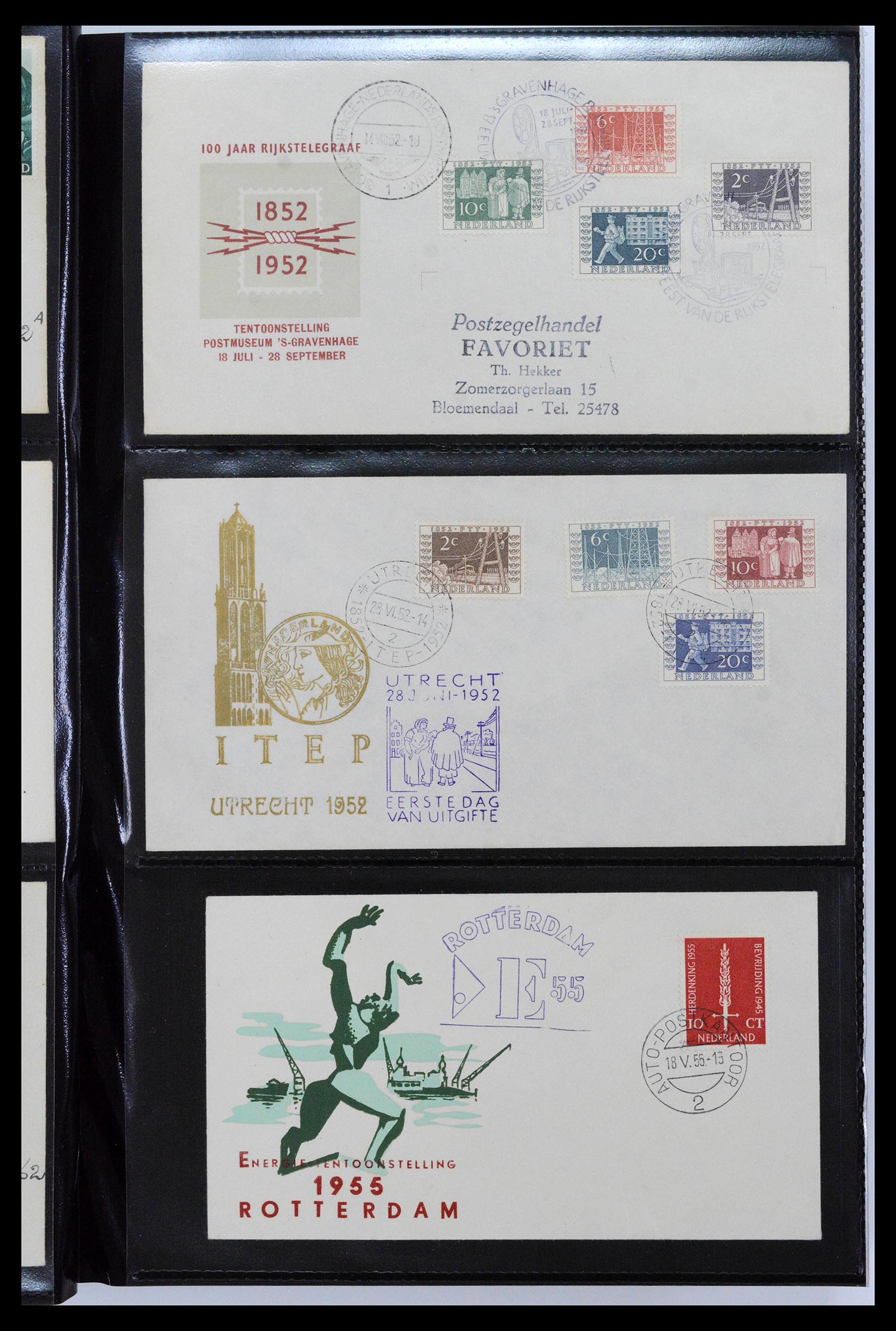 38943 0003 - Postzegelverzameling 38943 Nederland FDC's 1950-1975.