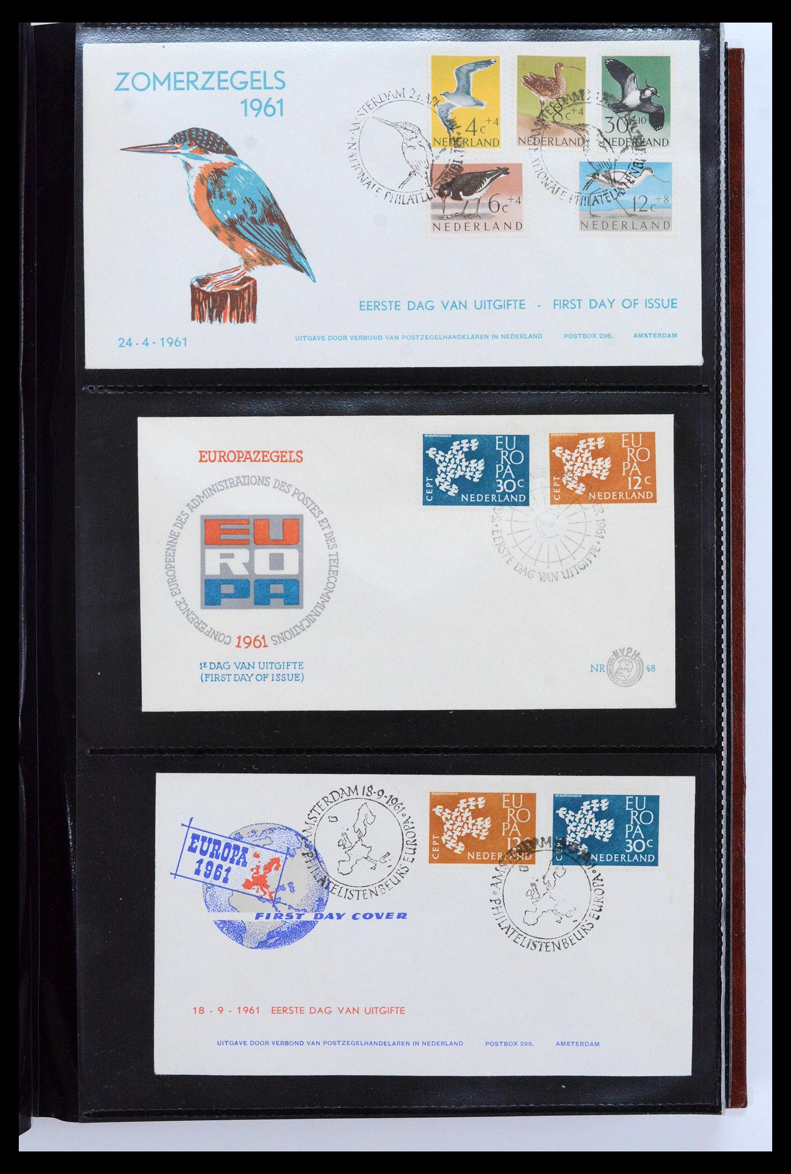 38943 0011 - Postzegelverzameling 38943 Nederland FDC's 1950-1975.
