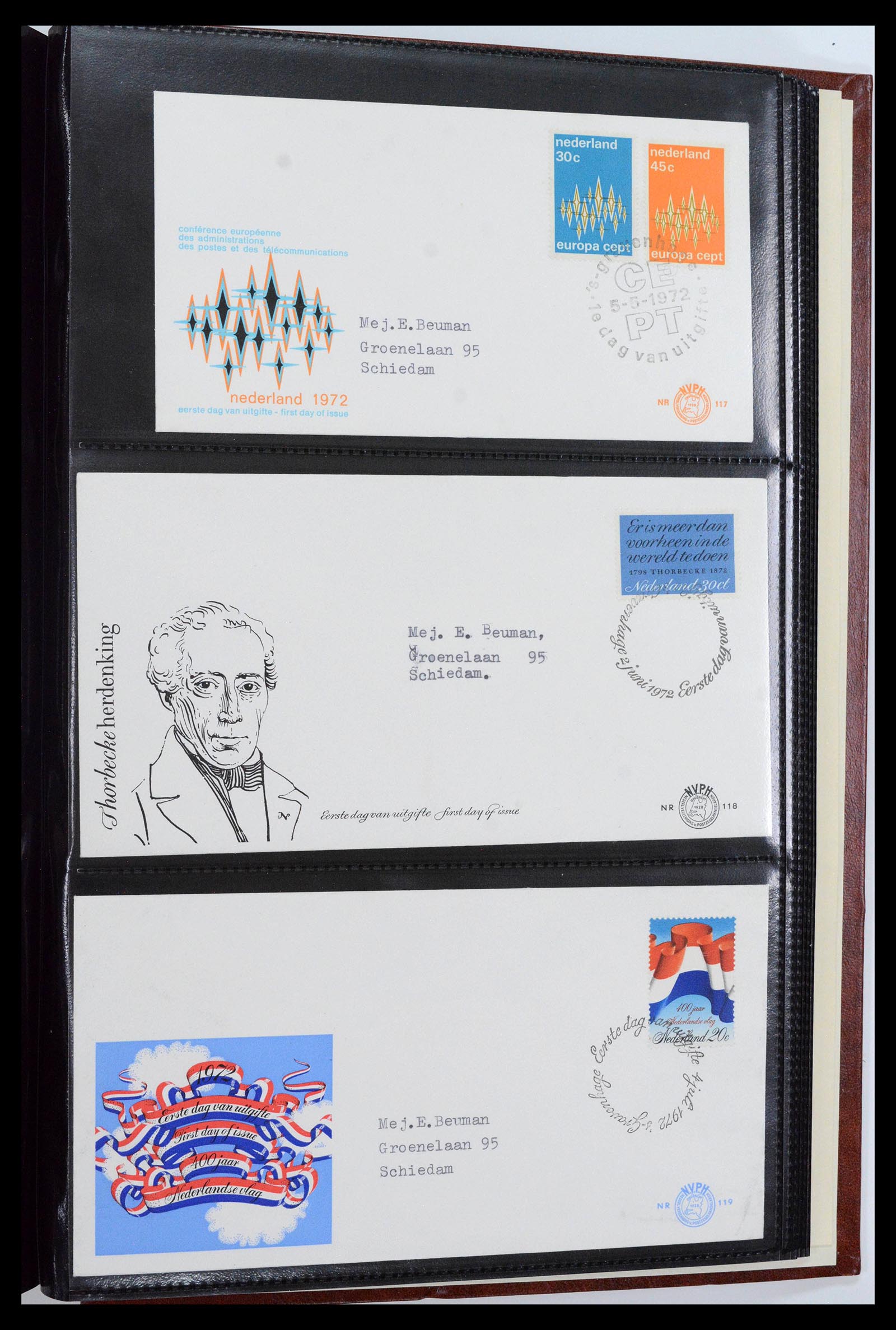38943 0039 - Stamp collection 38943 Netherlands FDC's 1950-1975.