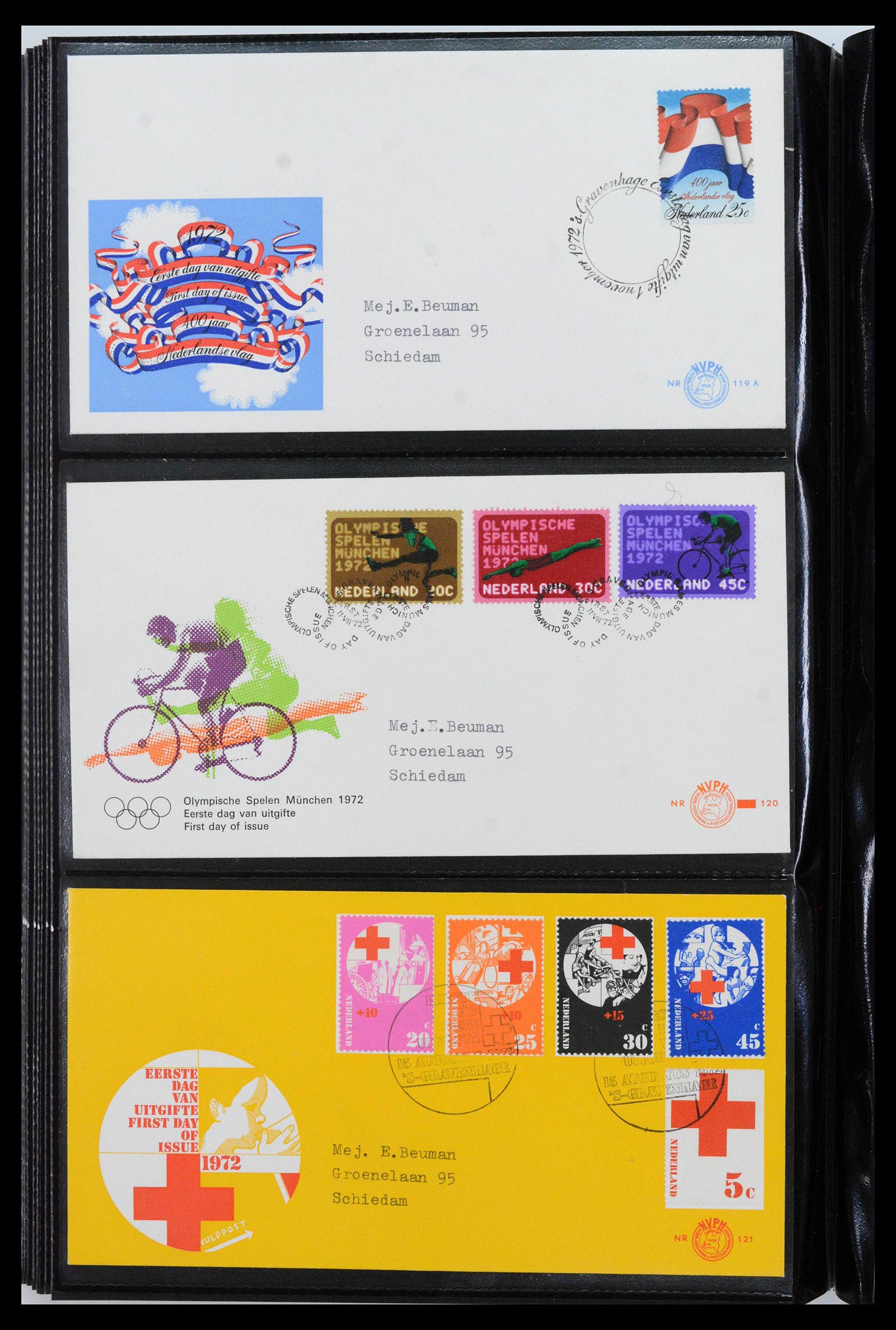 38943 0040 - Postzegelverzameling 38943 Nederland FDC's 1950-1975.