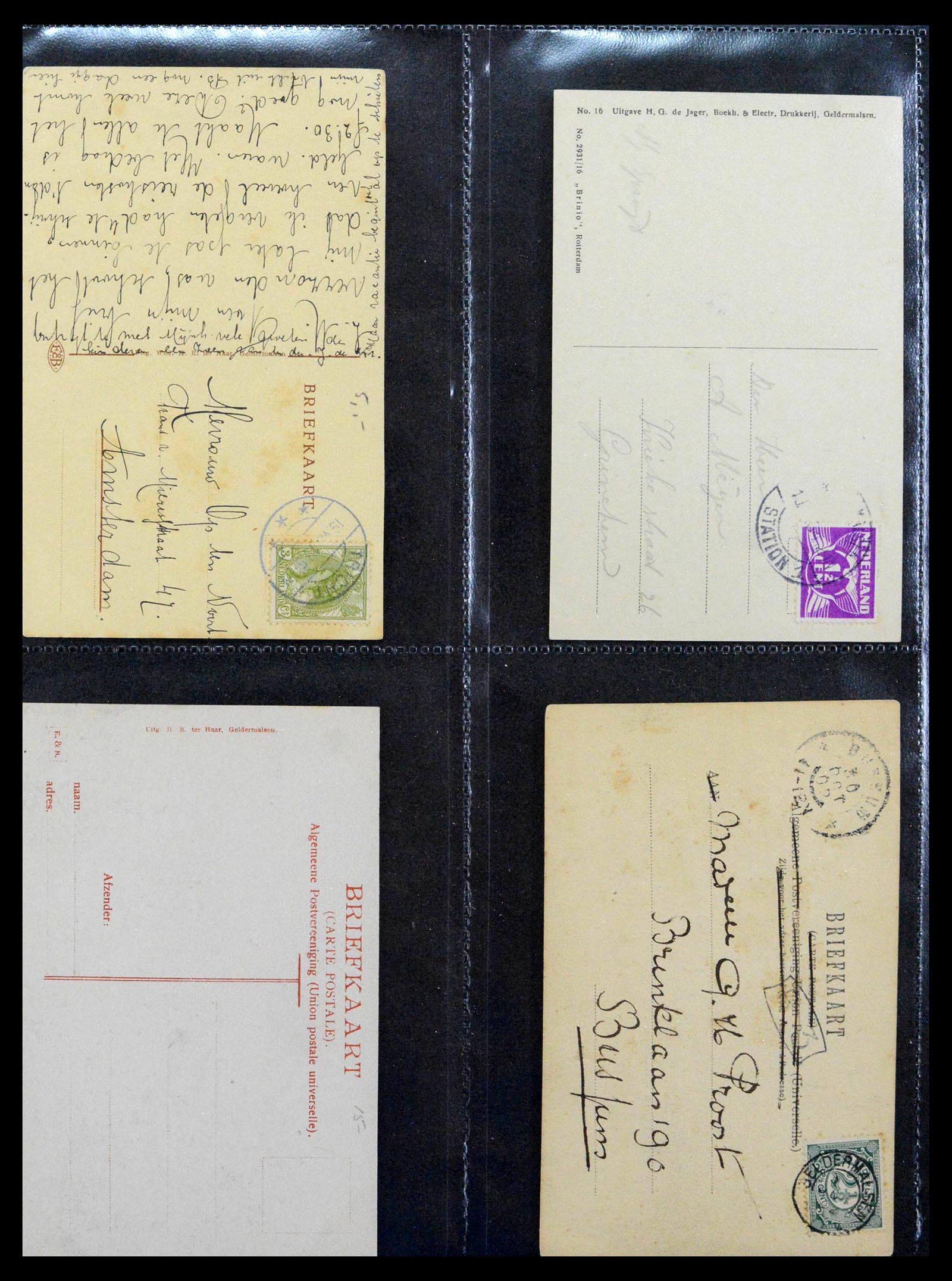 38946 0006 - Postzegelverzameling 38946 Nederland oude ansicthkaarten.