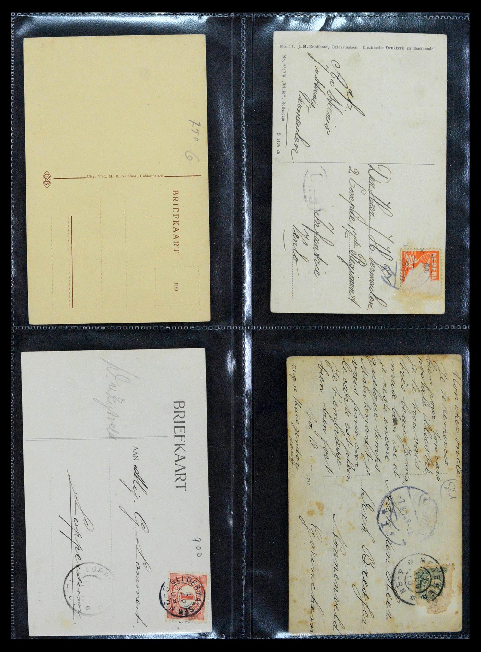 38946 0012 - Postzegelverzameling 38946 Nederland oude ansicthkaarten.