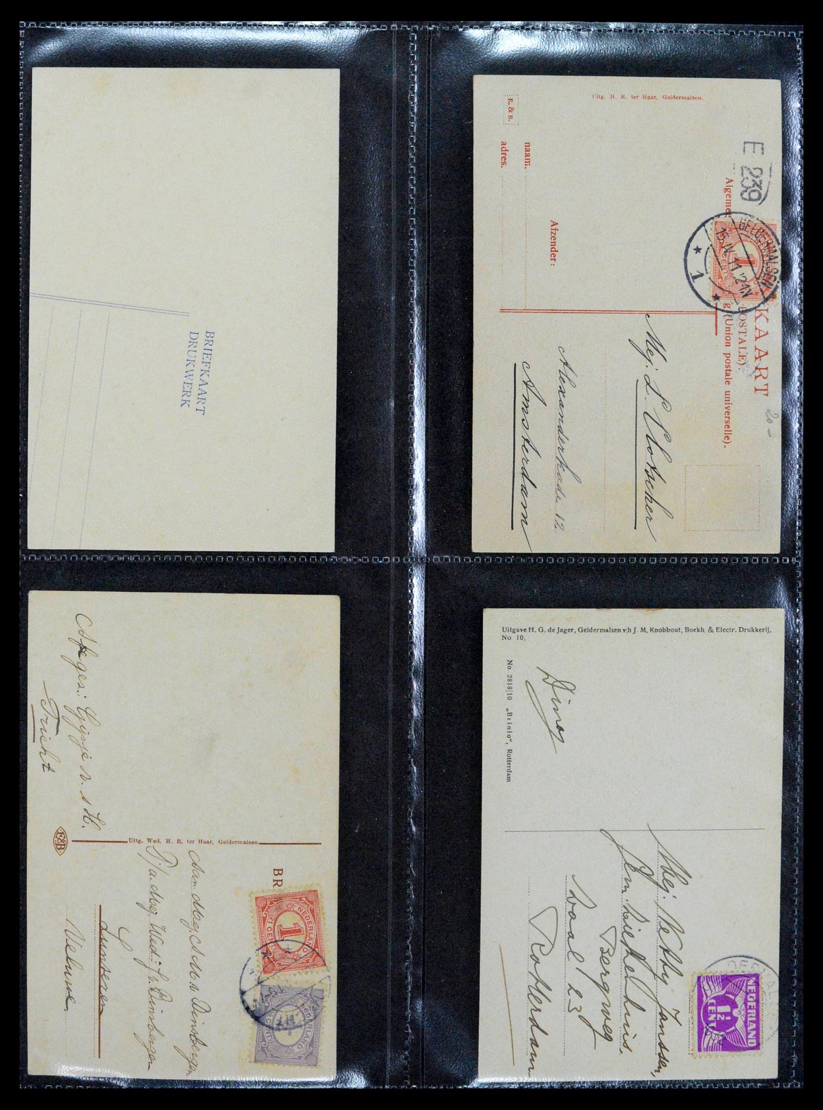 38946 0016 - Postzegelverzameling 38946 Nederland oude ansicthkaarten.