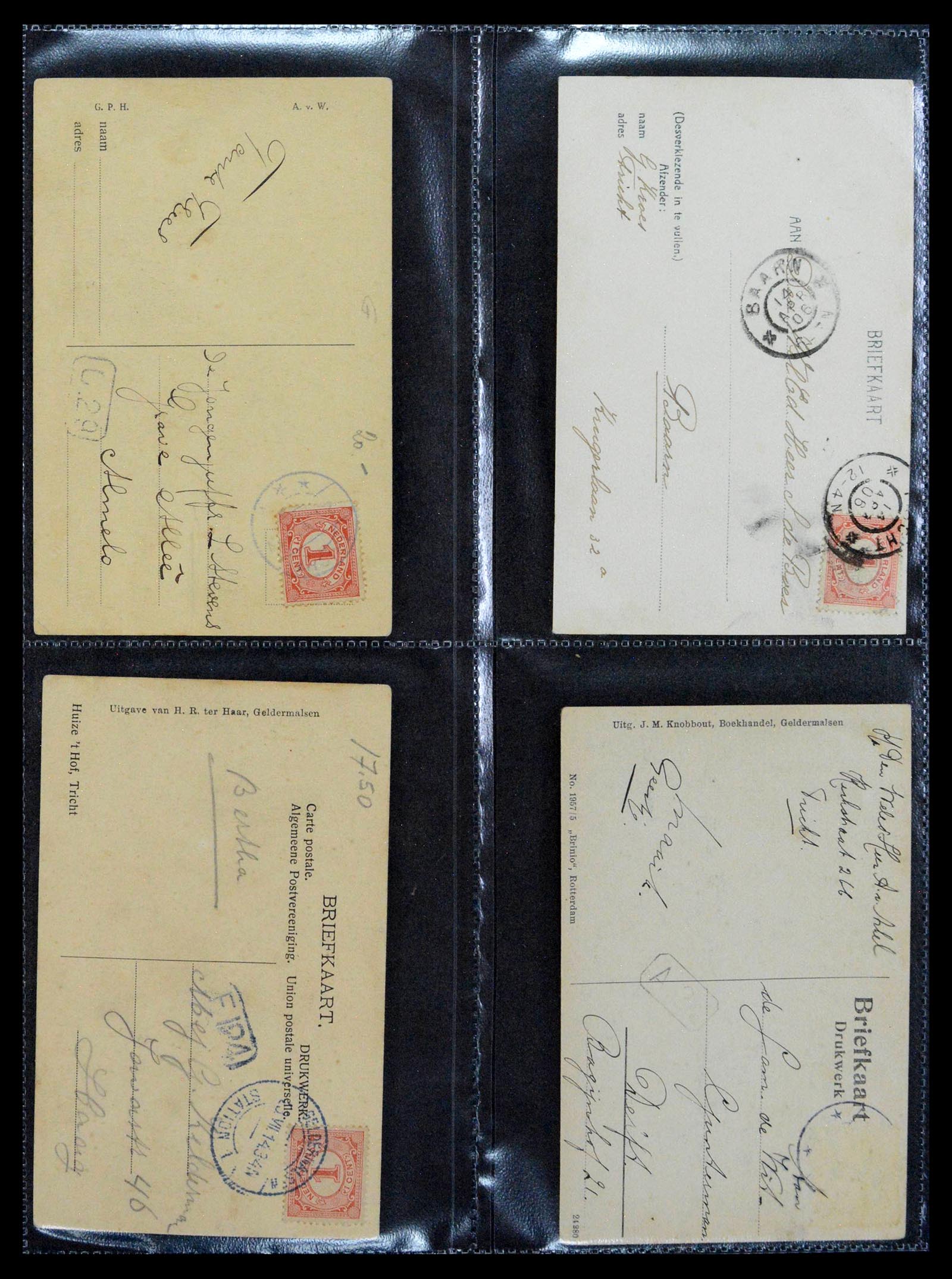 38946 0018 - Postzegelverzameling 38946 Nederland oude ansicthkaarten.