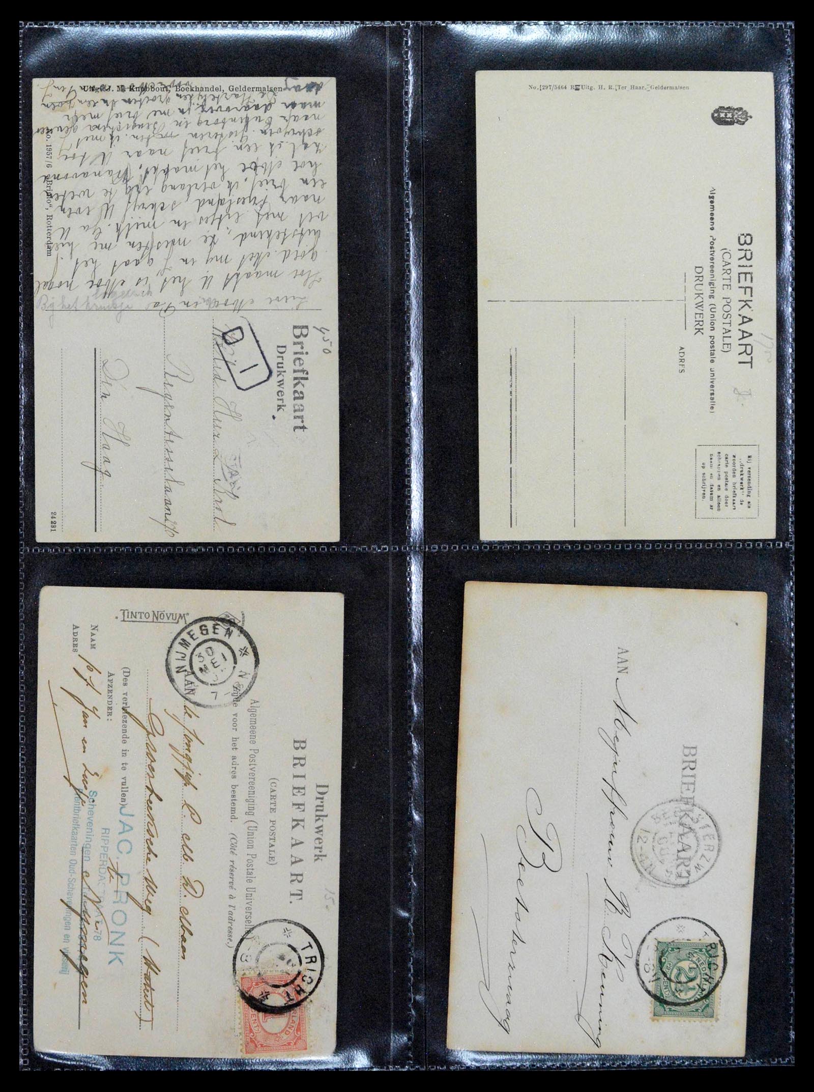 38946 0024 - Postzegelverzameling 38946 Nederland oude ansicthkaarten.