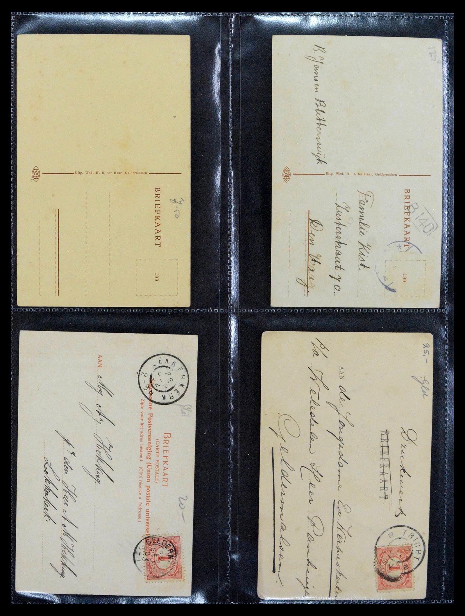 38946 0032 - Postzegelverzameling 38946 Nederland oude ansicthkaarten.