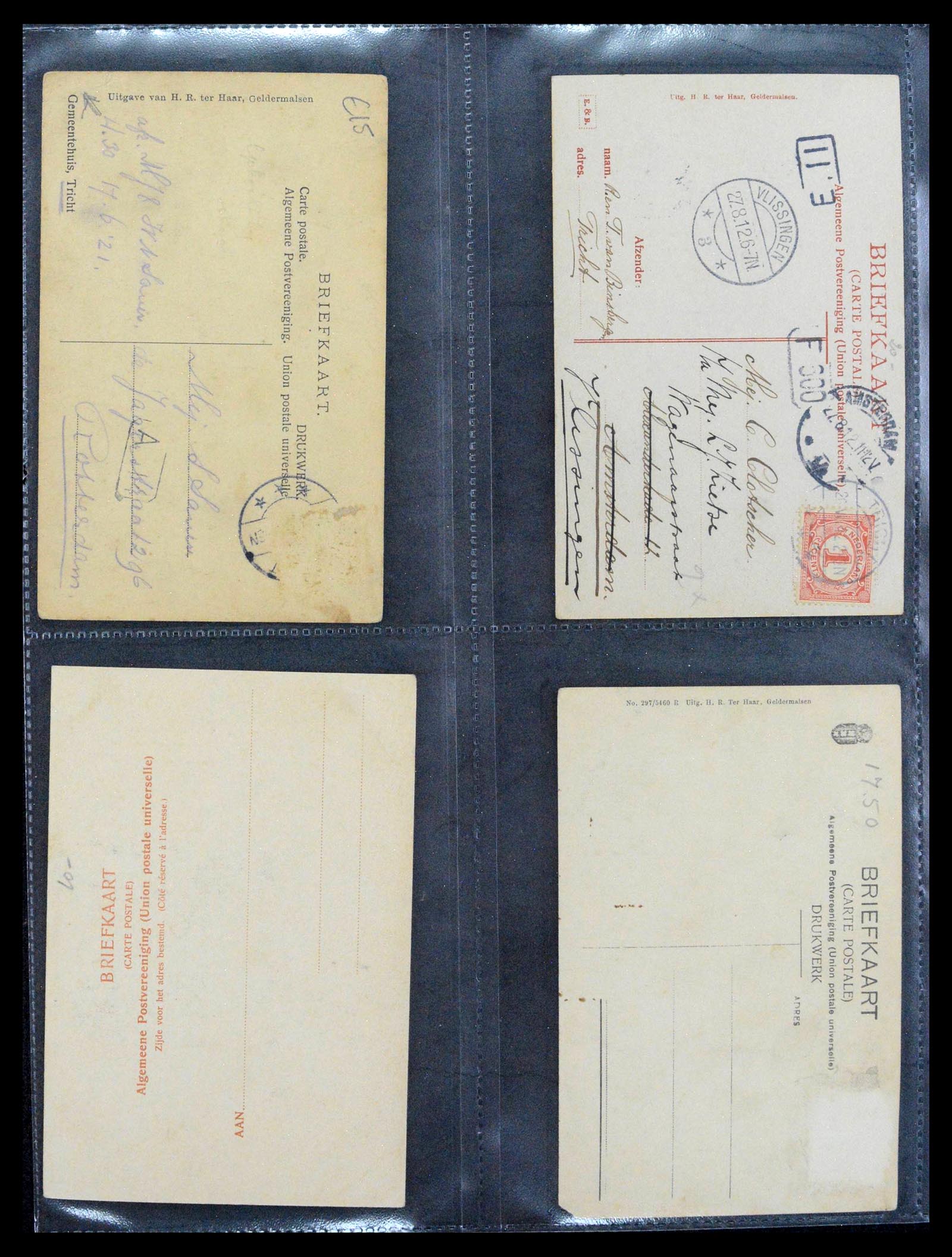 38946 0034 - Postzegelverzameling 38946 Nederland oude ansicthkaarten.