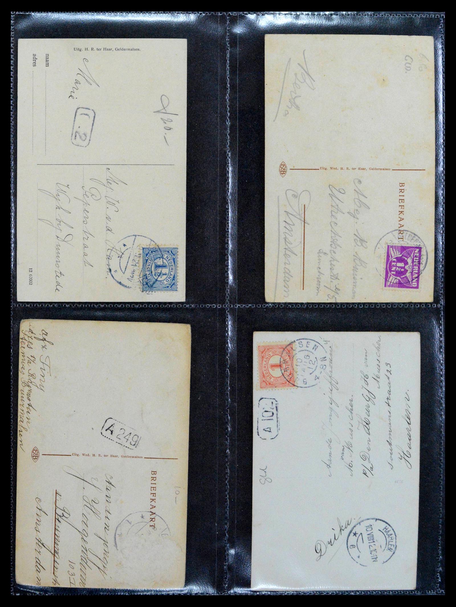 38946 0046 - Postzegelverzameling 38946 Nederland oude ansicthkaarten.