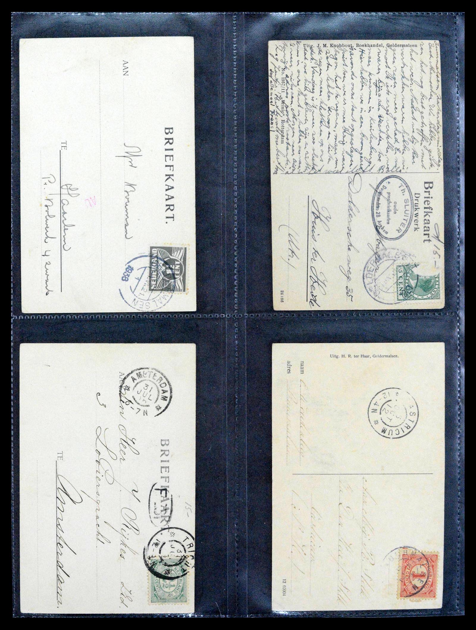 38946 0048 - Postzegelverzameling 38946 Nederland oude ansicthkaarten.