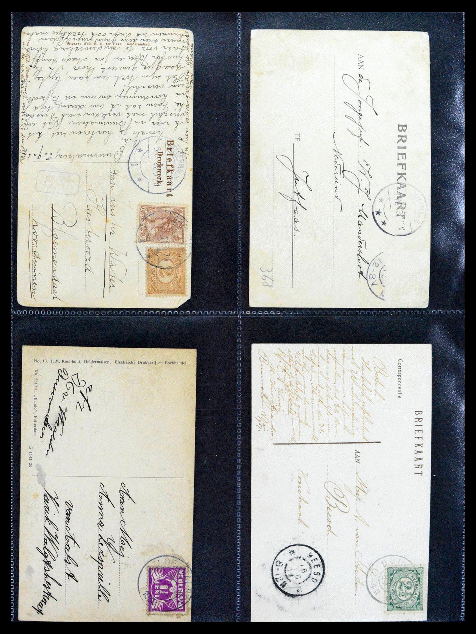 38946 0052 - Postzegelverzameling 38946 Nederland oude ansicthkaarten.