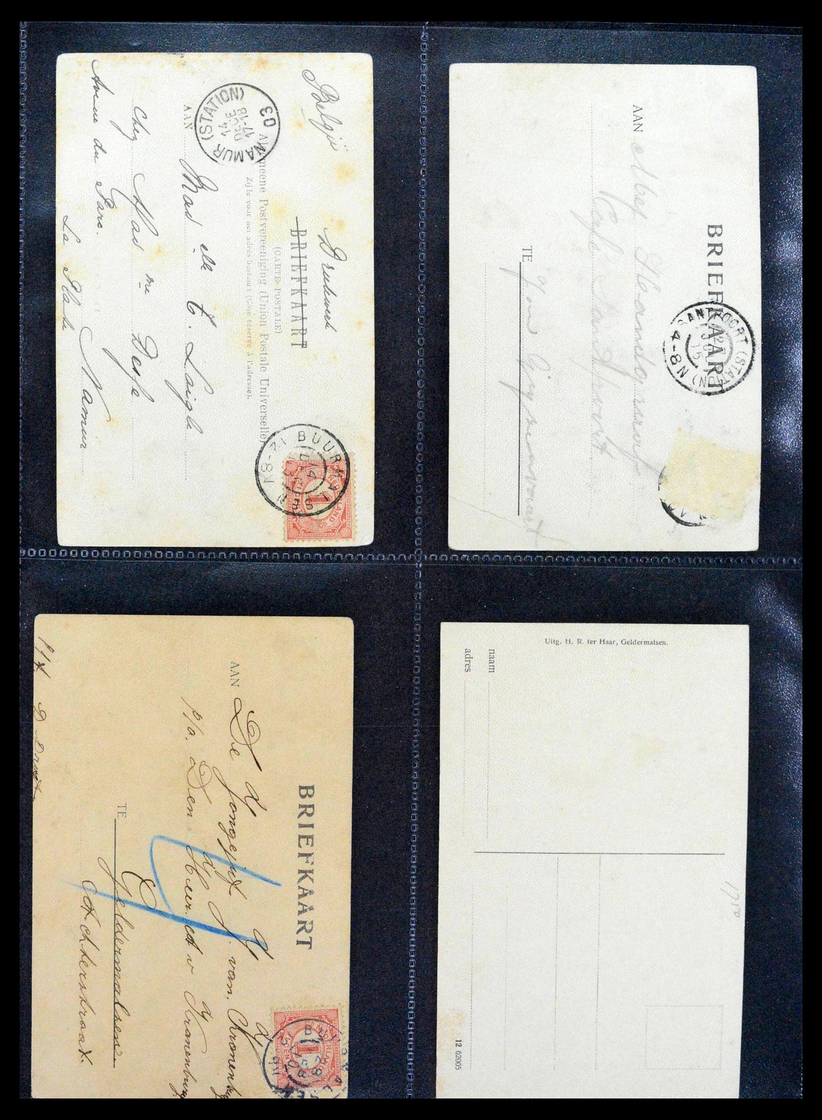 38946 0054 - Postzegelverzameling 38946 Nederland oude ansicthkaarten.