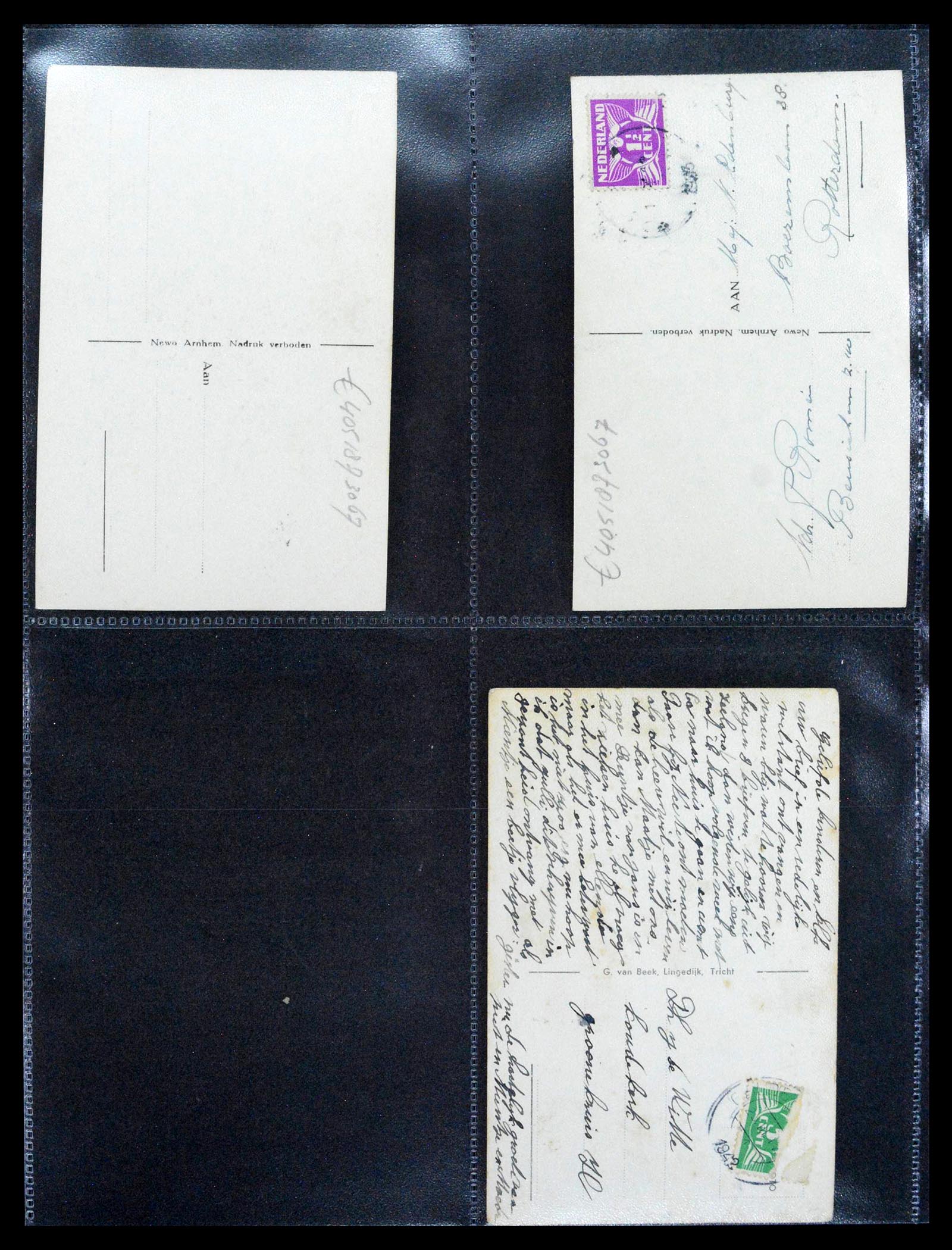 38946 0058 - Postzegelverzameling 38946 Nederland oude ansicthkaarten.