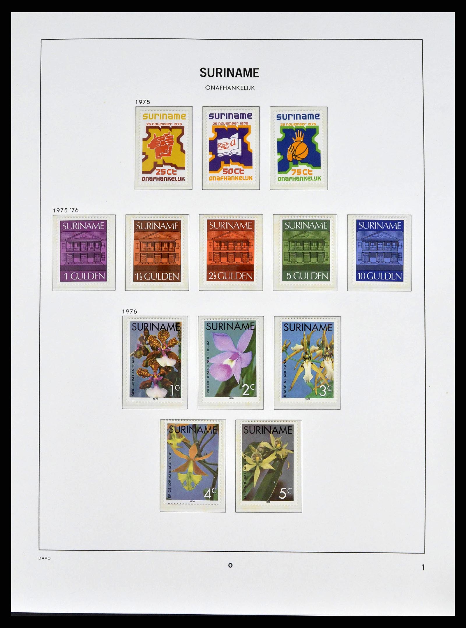 38947 0001 - Postzegelverzameling 38947 Suriname 1975-2007.