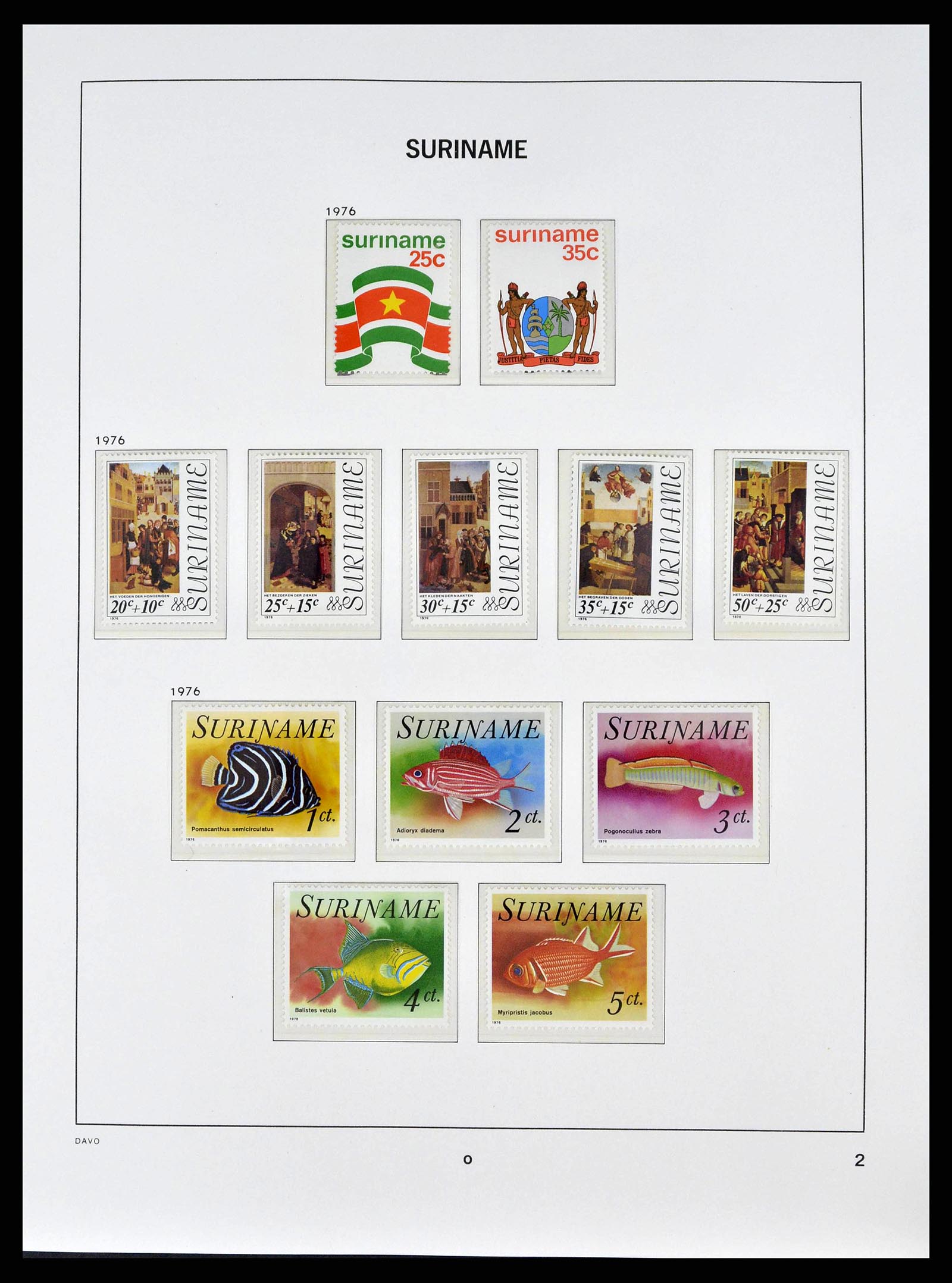 38947 0002 - Postzegelverzameling 38947 Suriname 1975-2007.