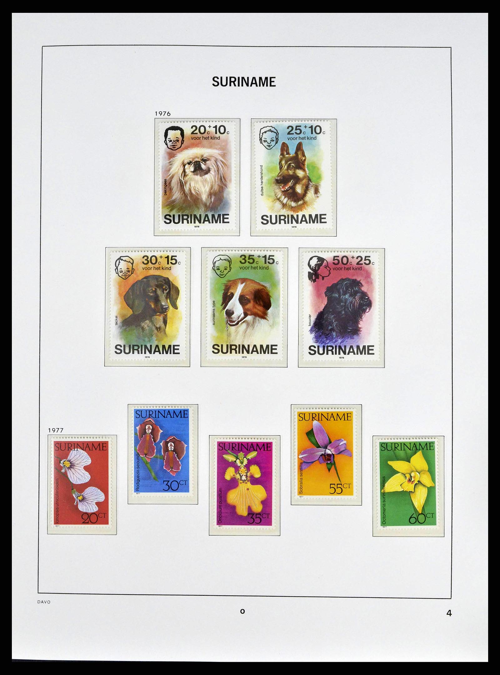 38947 0004 - Postzegelverzameling 38947 Suriname 1975-2007.