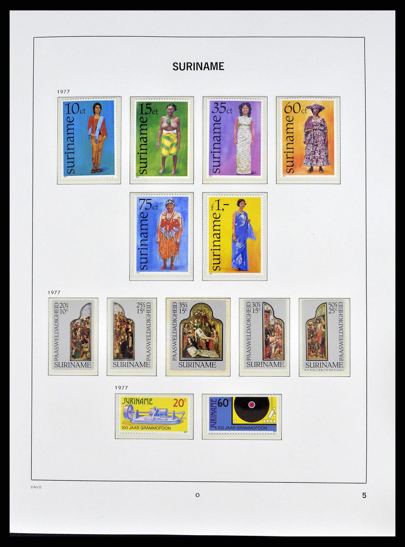 38947 0005 - Postzegelverzameling 38947 Suriname 1975-2007.