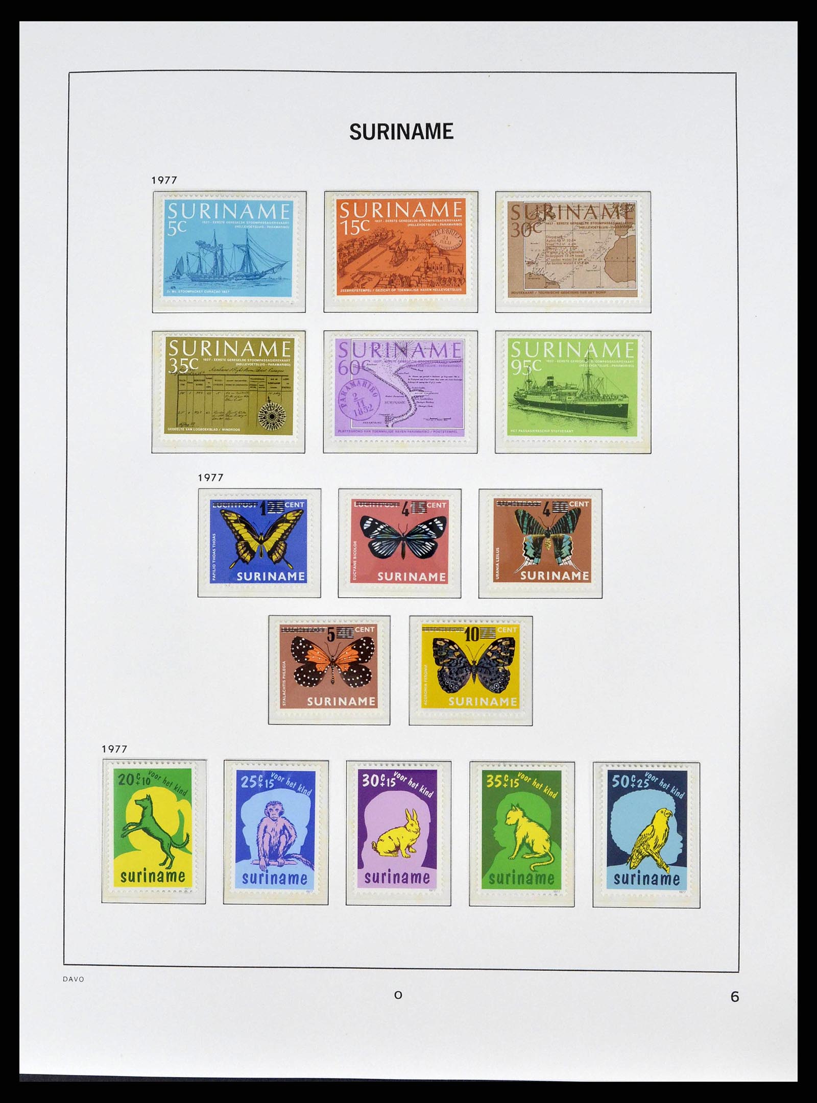 38947 0006 - Postzegelverzameling 38947 Suriname 1975-2007.