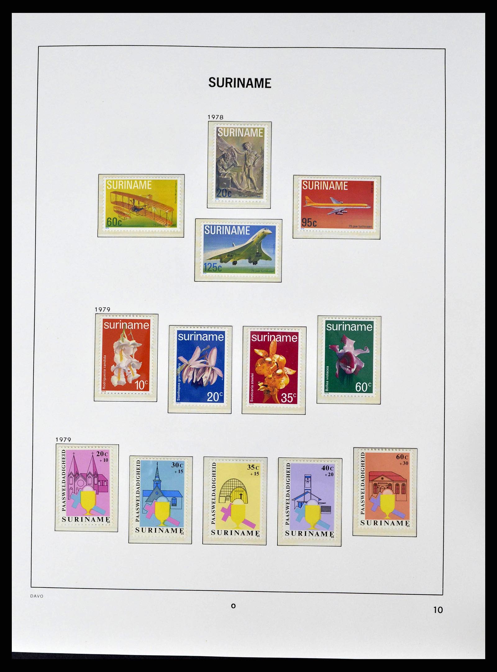 38947 0010 - Postzegelverzameling 38947 Suriname 1975-2007.