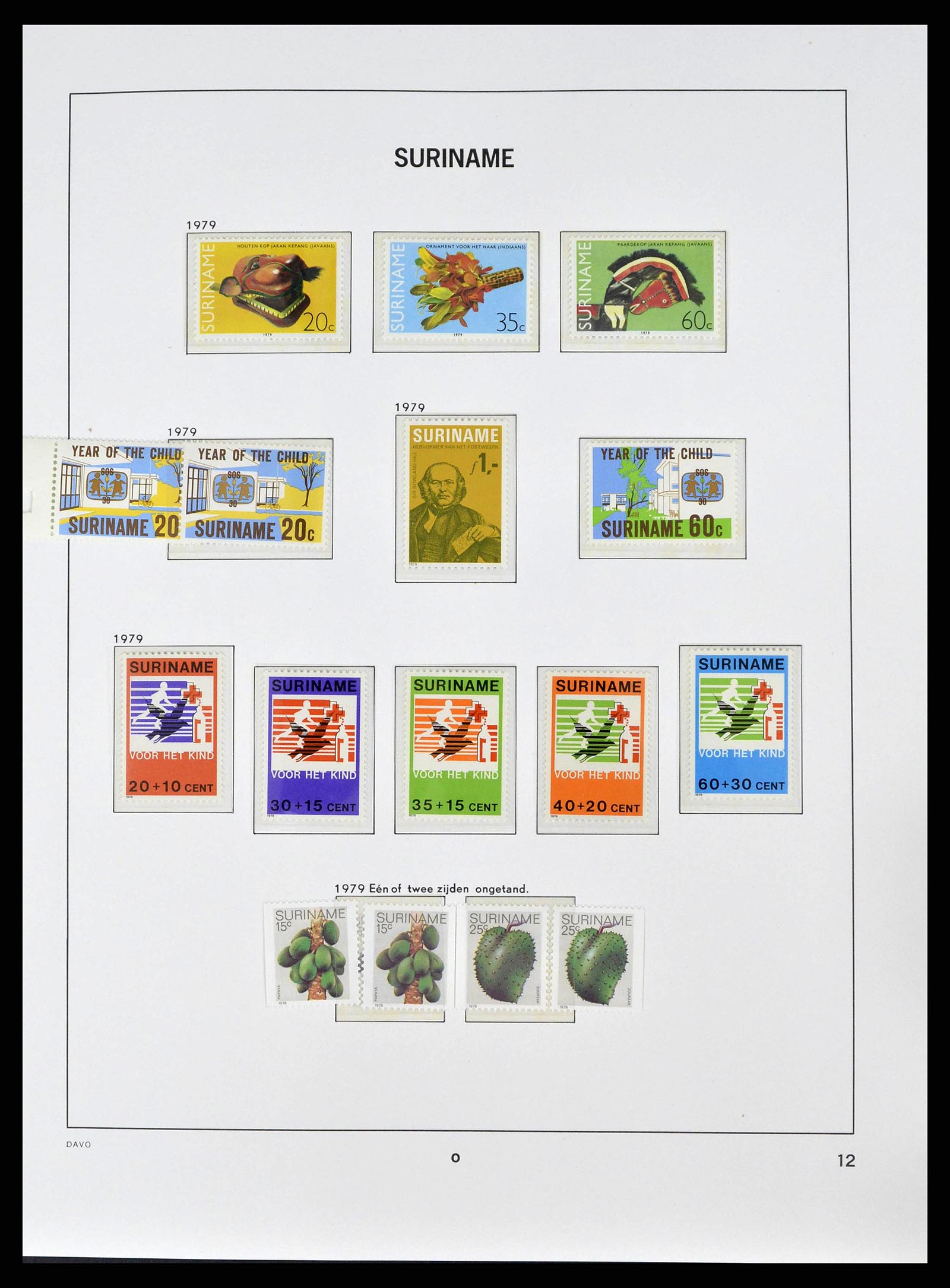 38947 0012 - Postzegelverzameling 38947 Suriname 1975-2007.