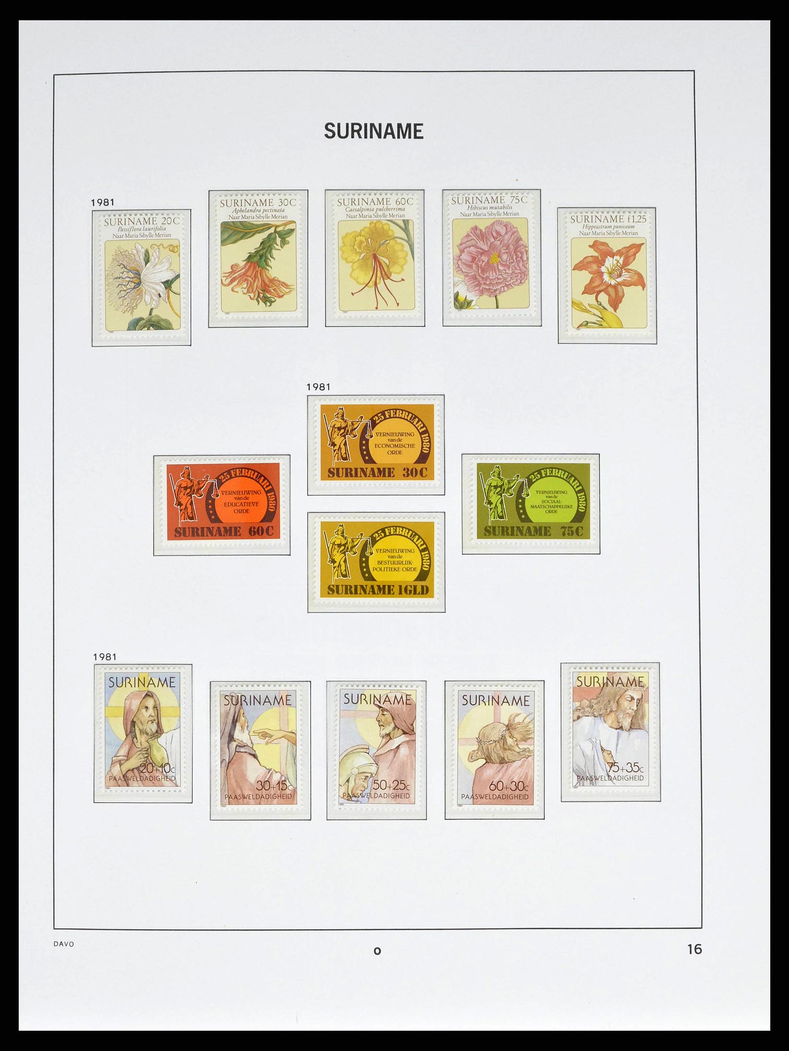 38947 0018 - Postzegelverzameling 38947 Suriname 1975-2007.