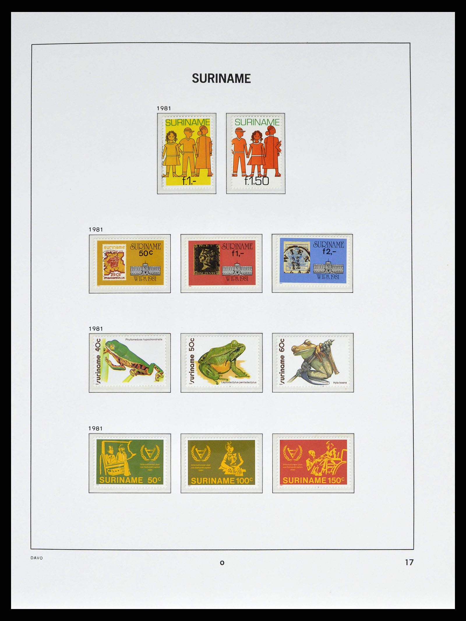 38947 0019 - Postzegelverzameling 38947 Suriname 1975-2007.