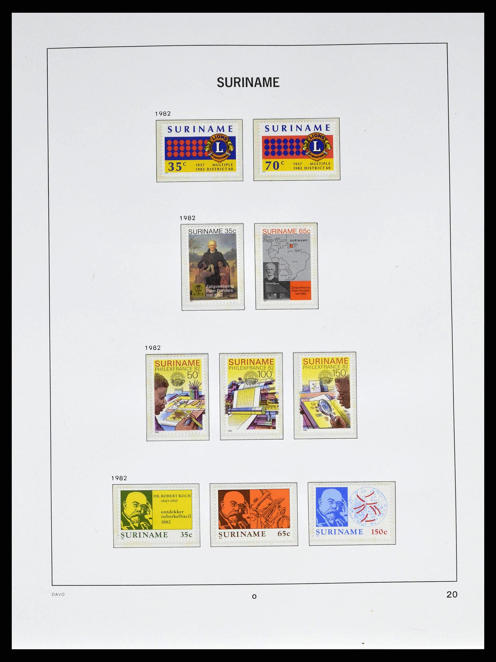 38947 0022 - Stamp collection 38947 Suriname 1975-2007.
