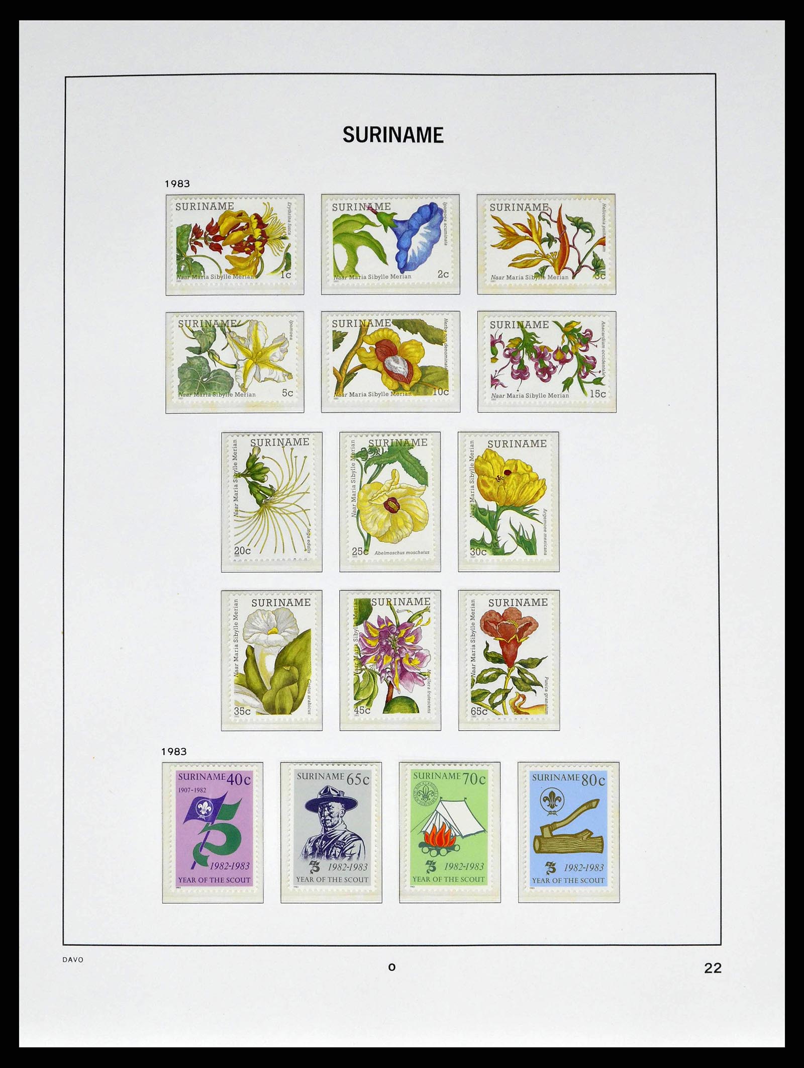38947 0024 - Stamp collection 38947 Suriname 1975-2007.