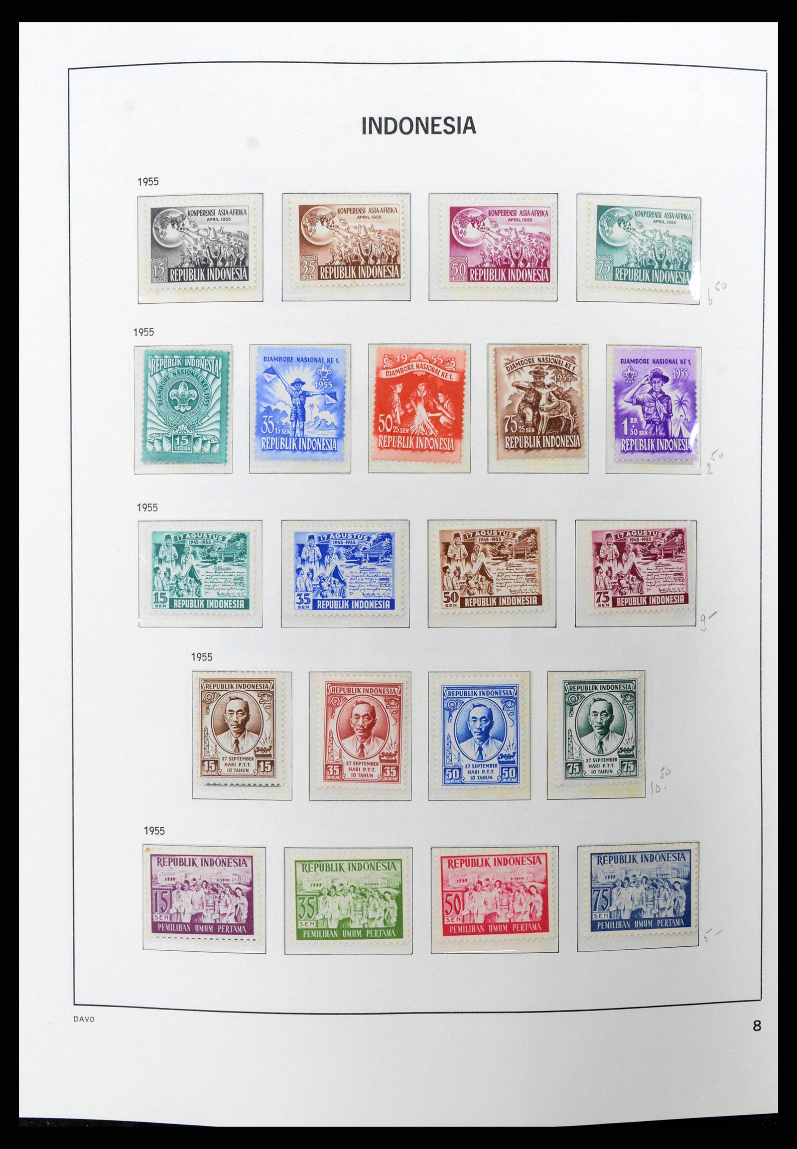 38949 0008 - Stamp collection 38949 Indonesia 1949-2007.