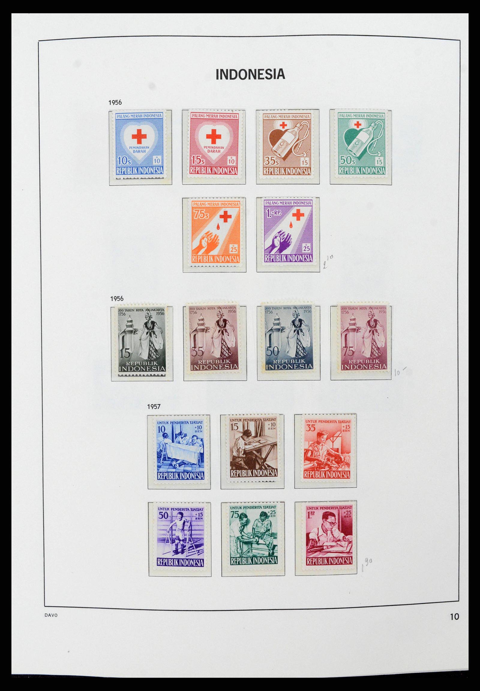 38949 0010 - Stamp collection 38949 Indonesia 1949-2007.