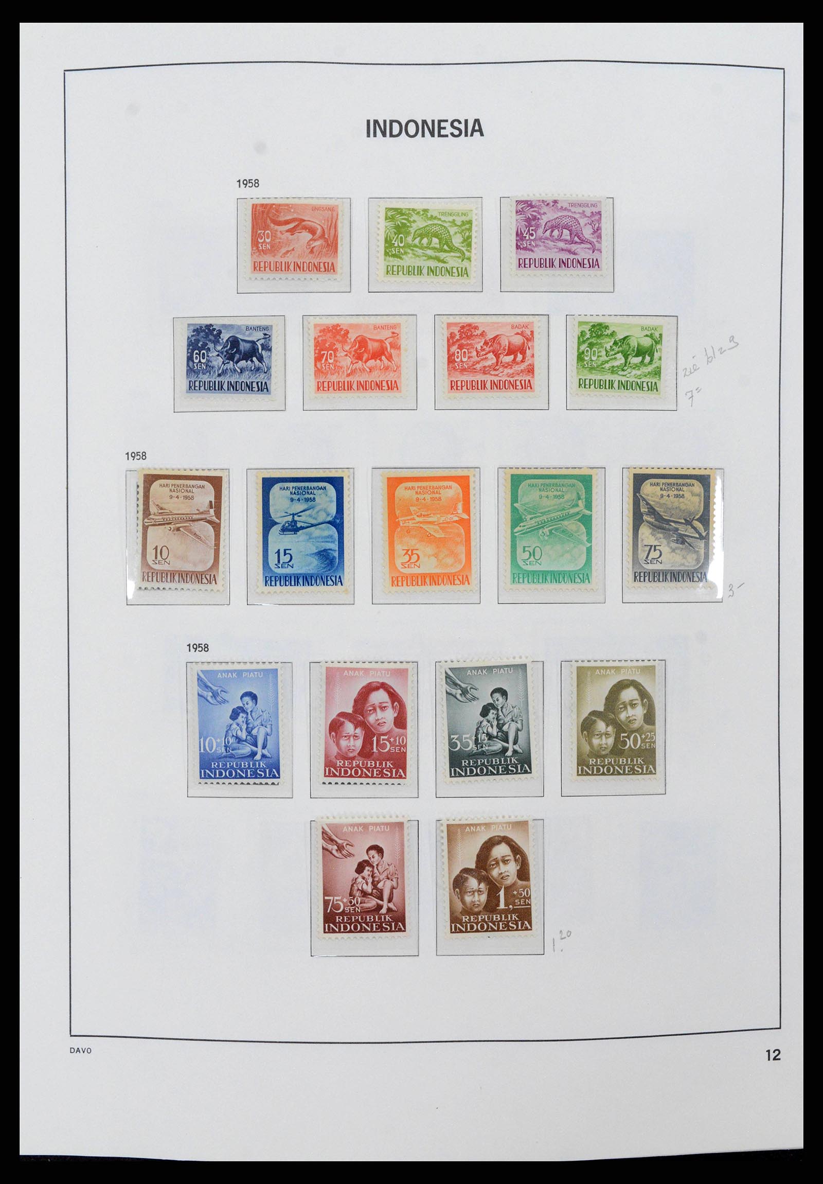 38949 0012 - Stamp collection 38949 Indonesia 1949-2007.