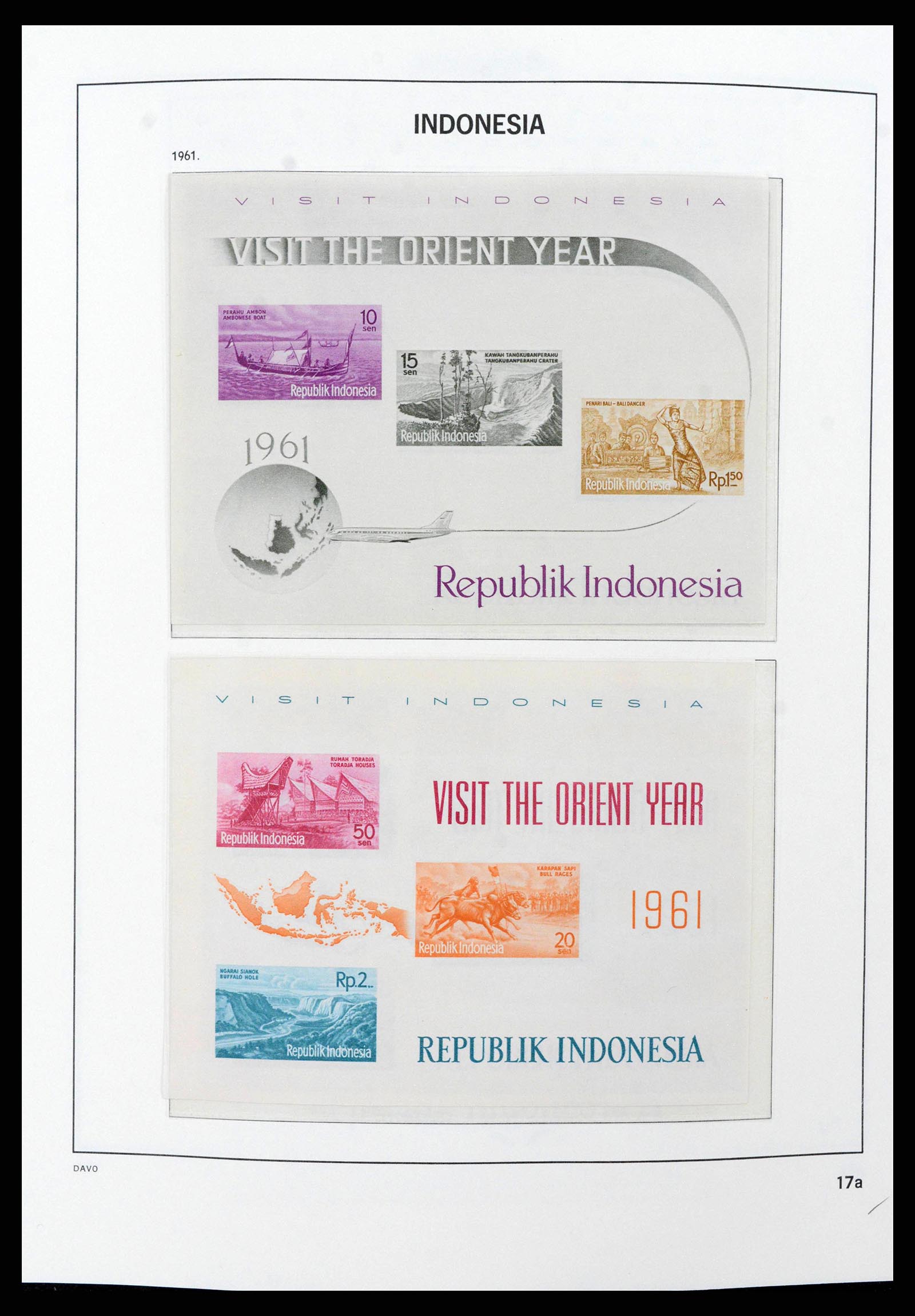 38949 0018 - Postzegelverzameling 38949 Indonesië 1949-2007.