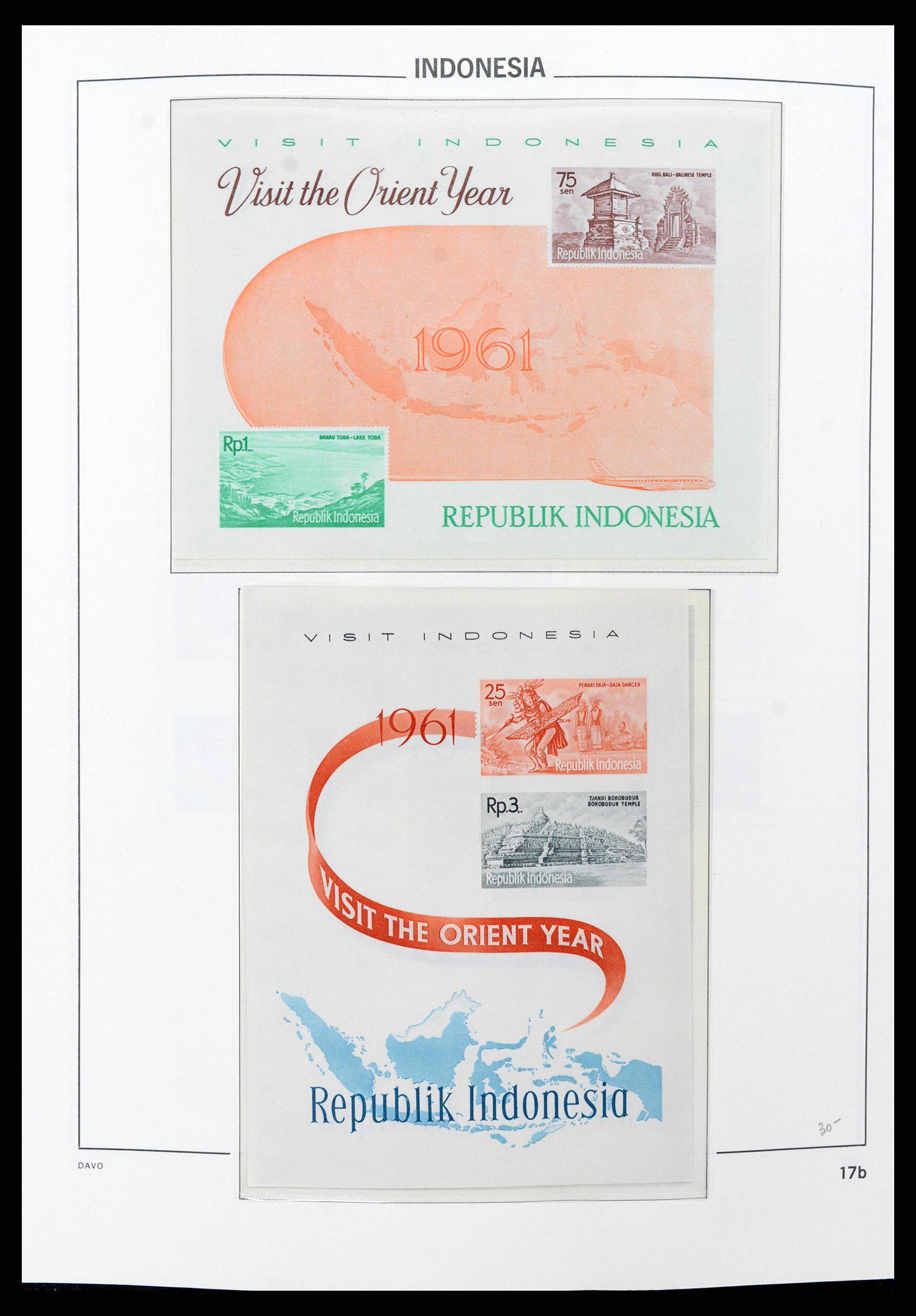 38949 0019 - Postzegelverzameling 38949 Indonesië 1949-2007.