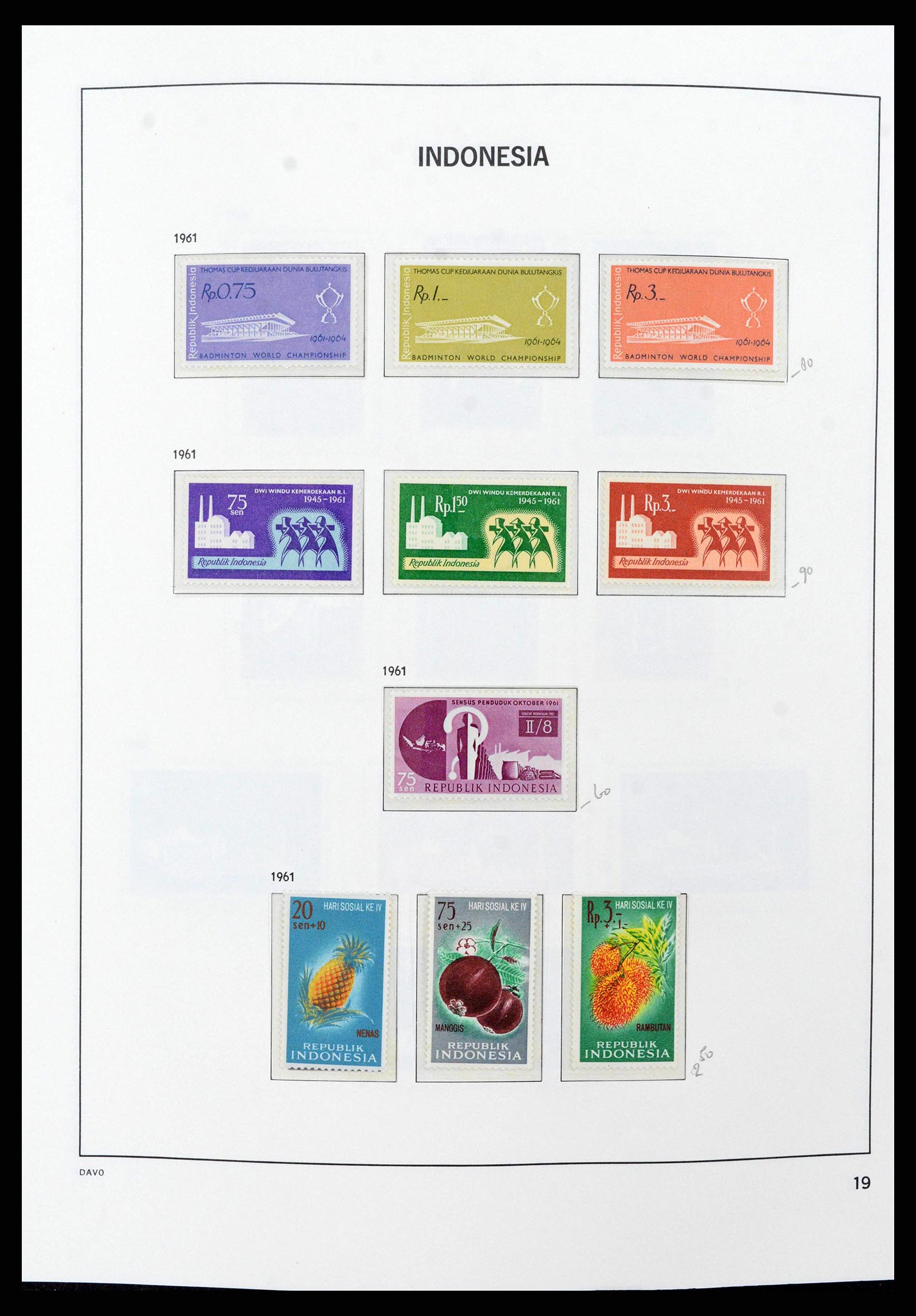 38949 0021 - Stamp collection 38949 Indonesia 1949-2007.