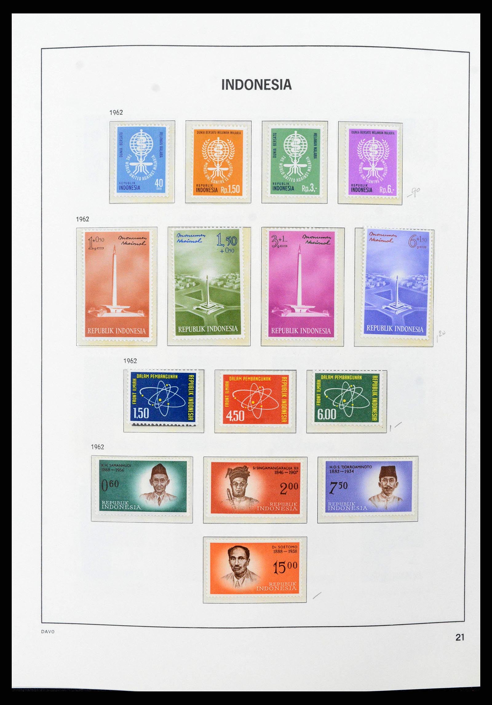 38949 0023 - Stamp collection 38949 Indonesia 1949-2007.