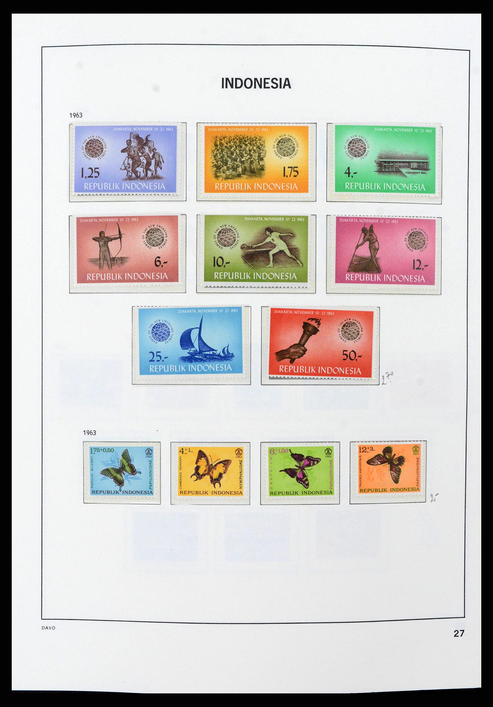 38949 0029 - Stamp collection 38949 Indonesia 1949-2007.