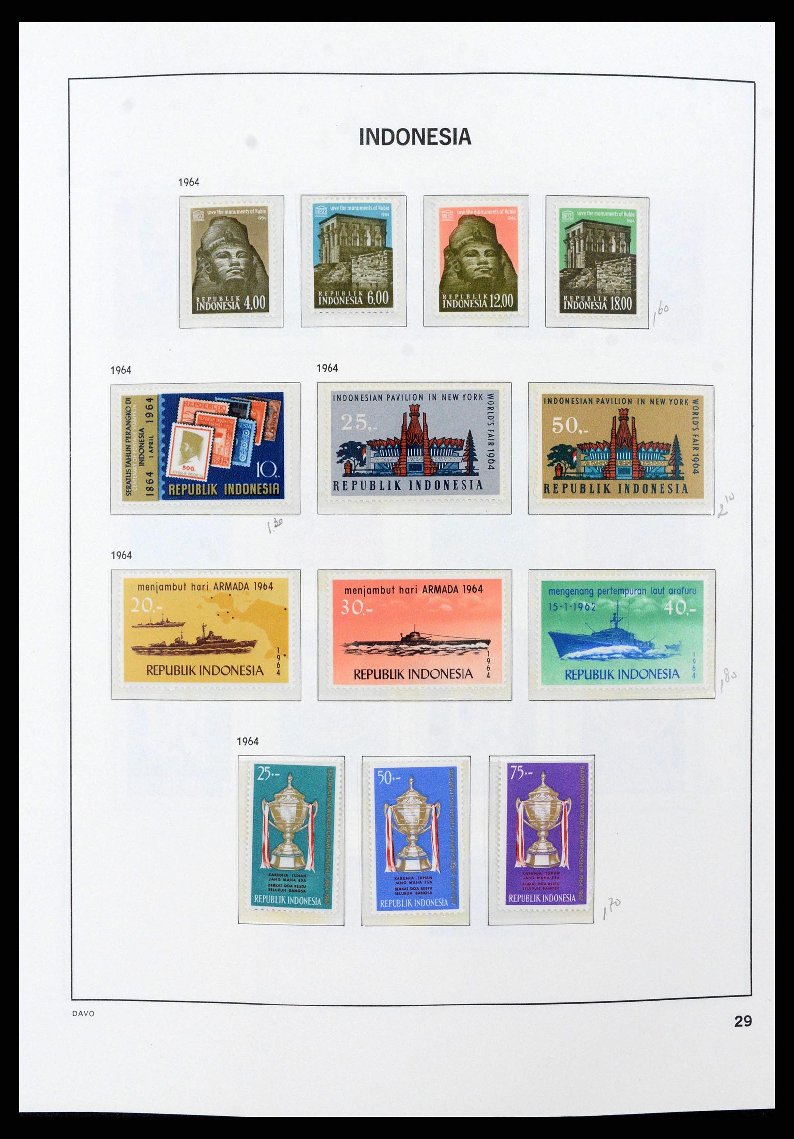 38949 0031 - Stamp collection 38949 Indonesia 1949-2007.